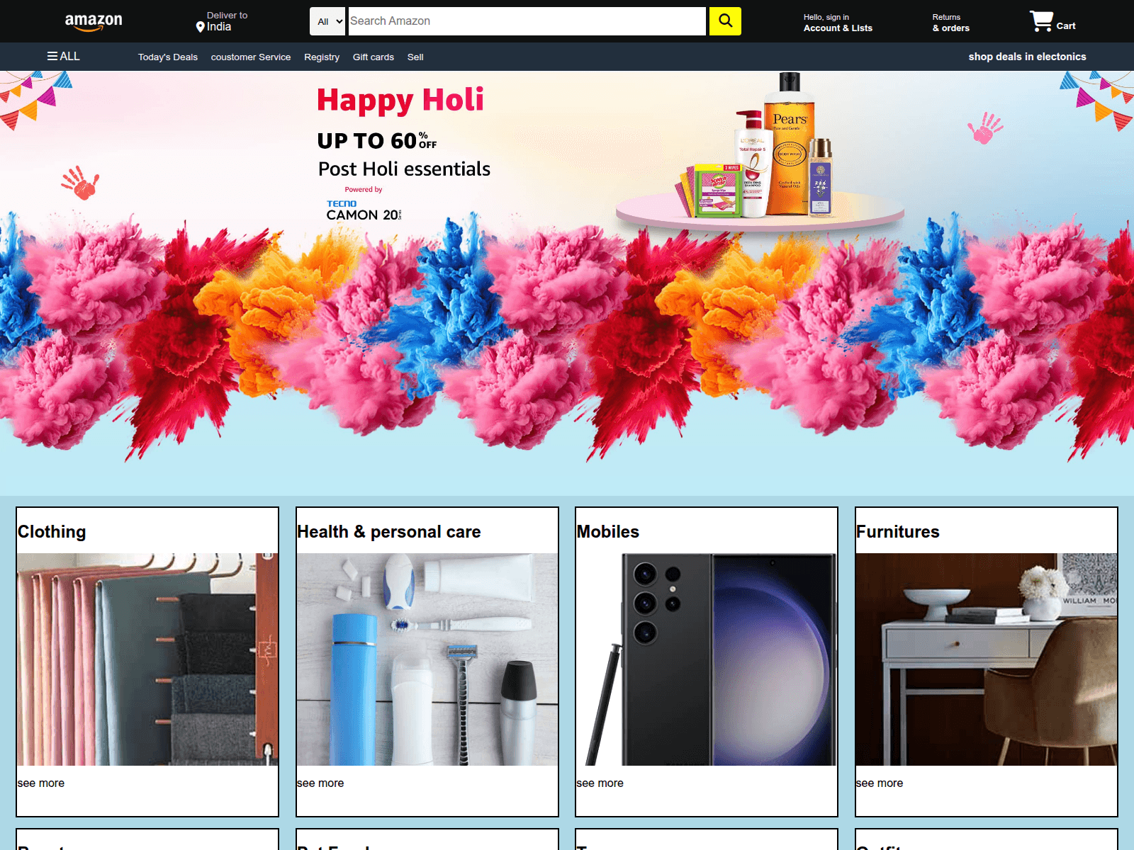 Screenshot of amazon-clone-six-rho.vercel.app