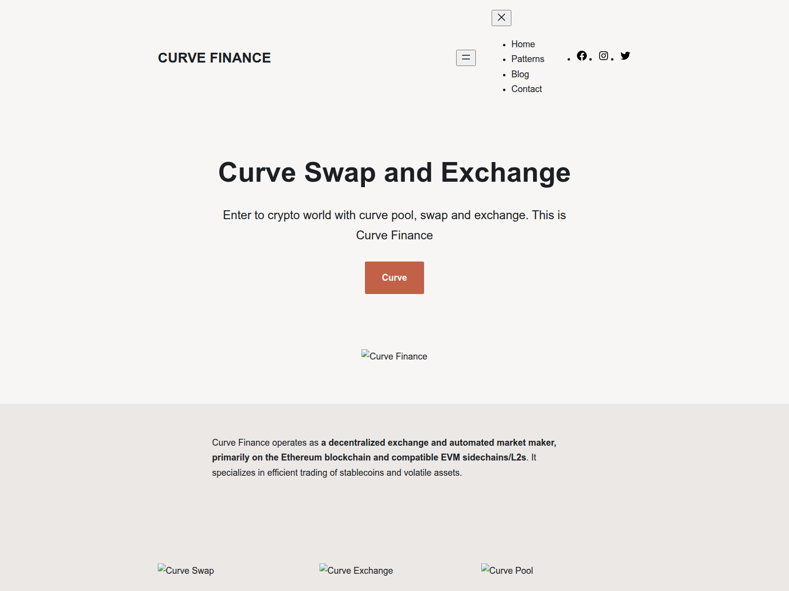 Forensic screenshot of curvefi.co