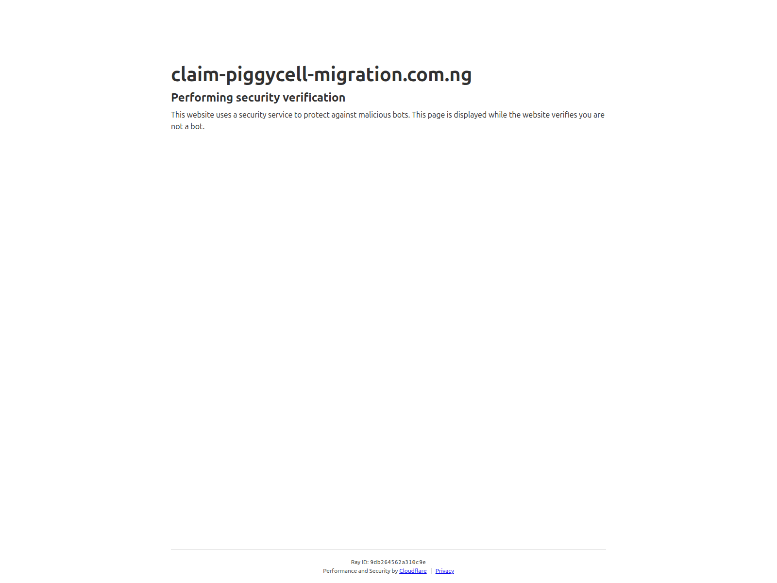 Screenshot of claim-piggycell-migration.com.ng