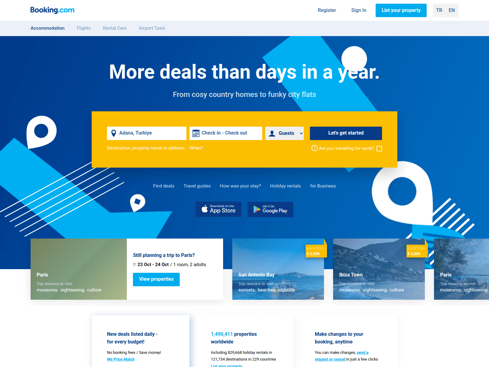 Screenshot of booking-com-teal.vercel.app