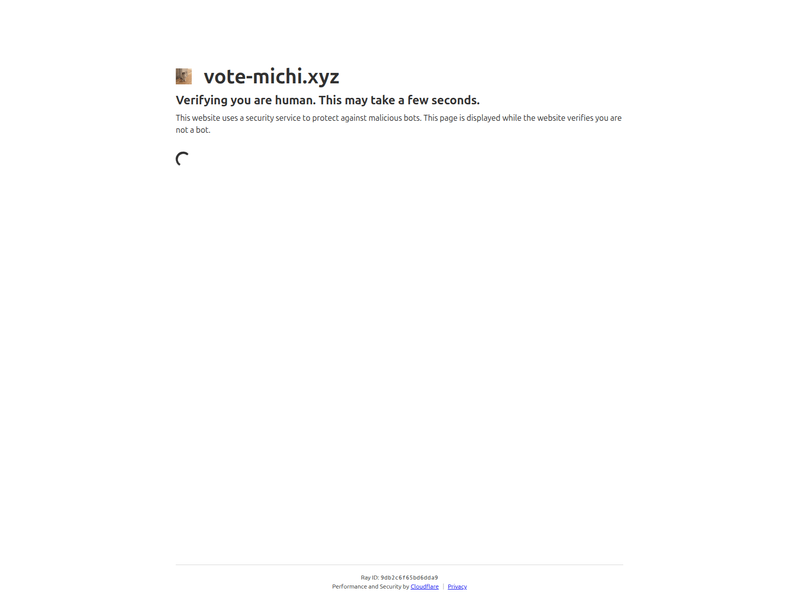 Screenshot of vote-michi.xyz