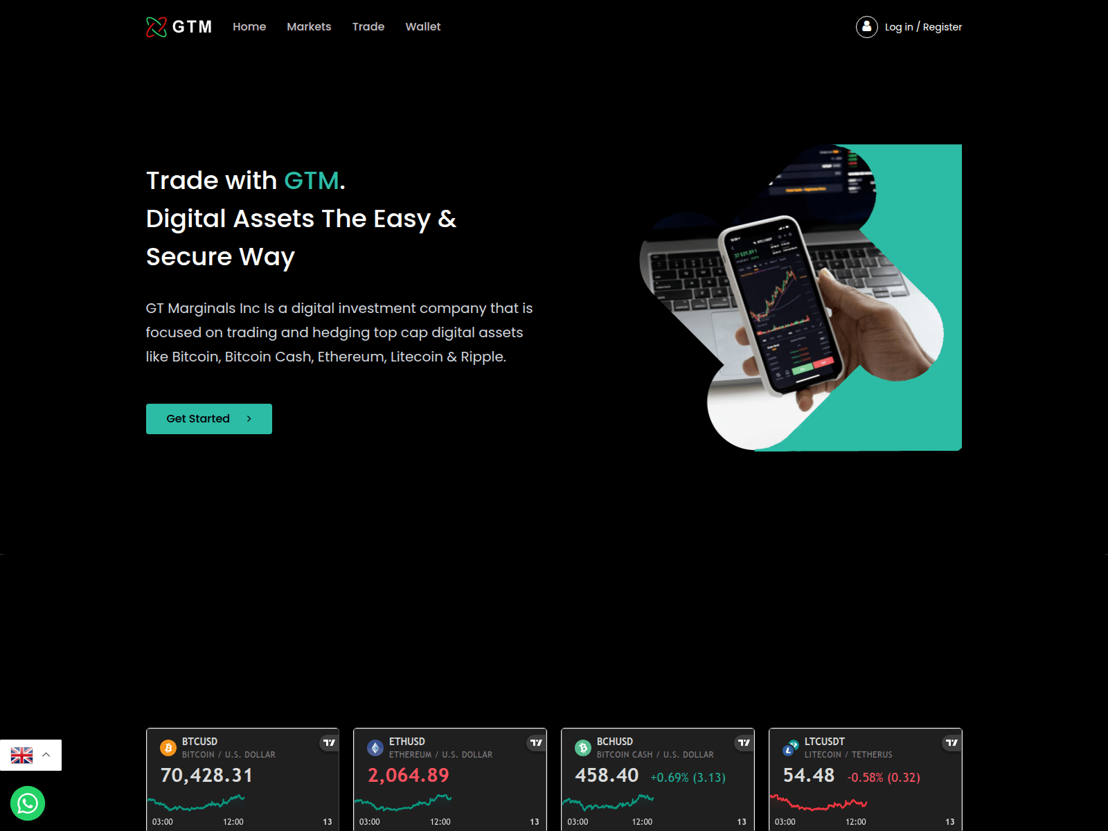 Screenshot of gtmarginals.com