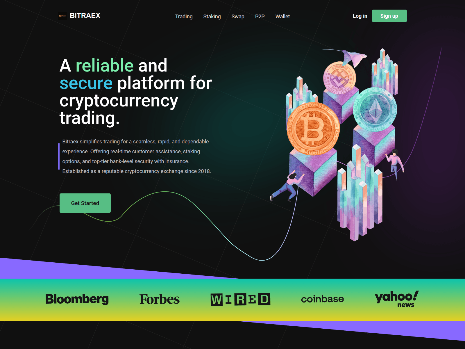 Screenshot of bitraex.com
