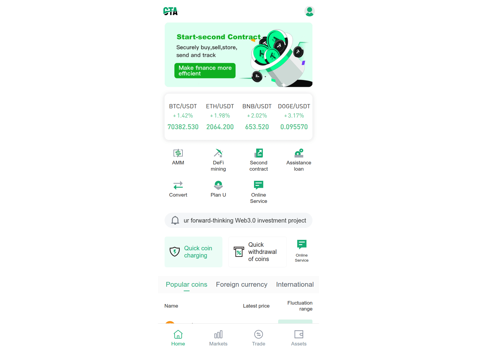 Screenshot of web3ctawallet.com
