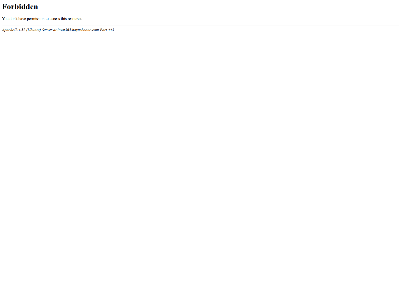 Screenshot of invst365.haynsboone.com