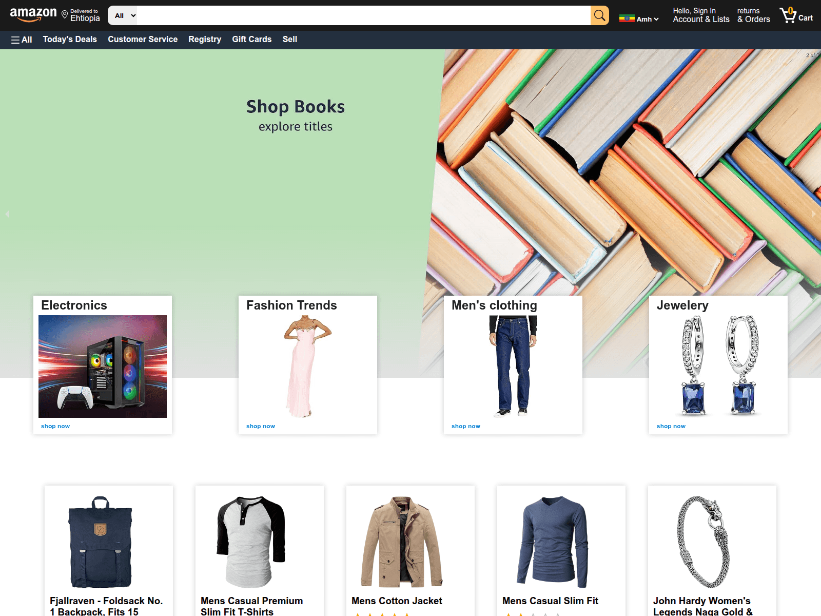 Screenshot of amazoncloneniyo.netlify.app