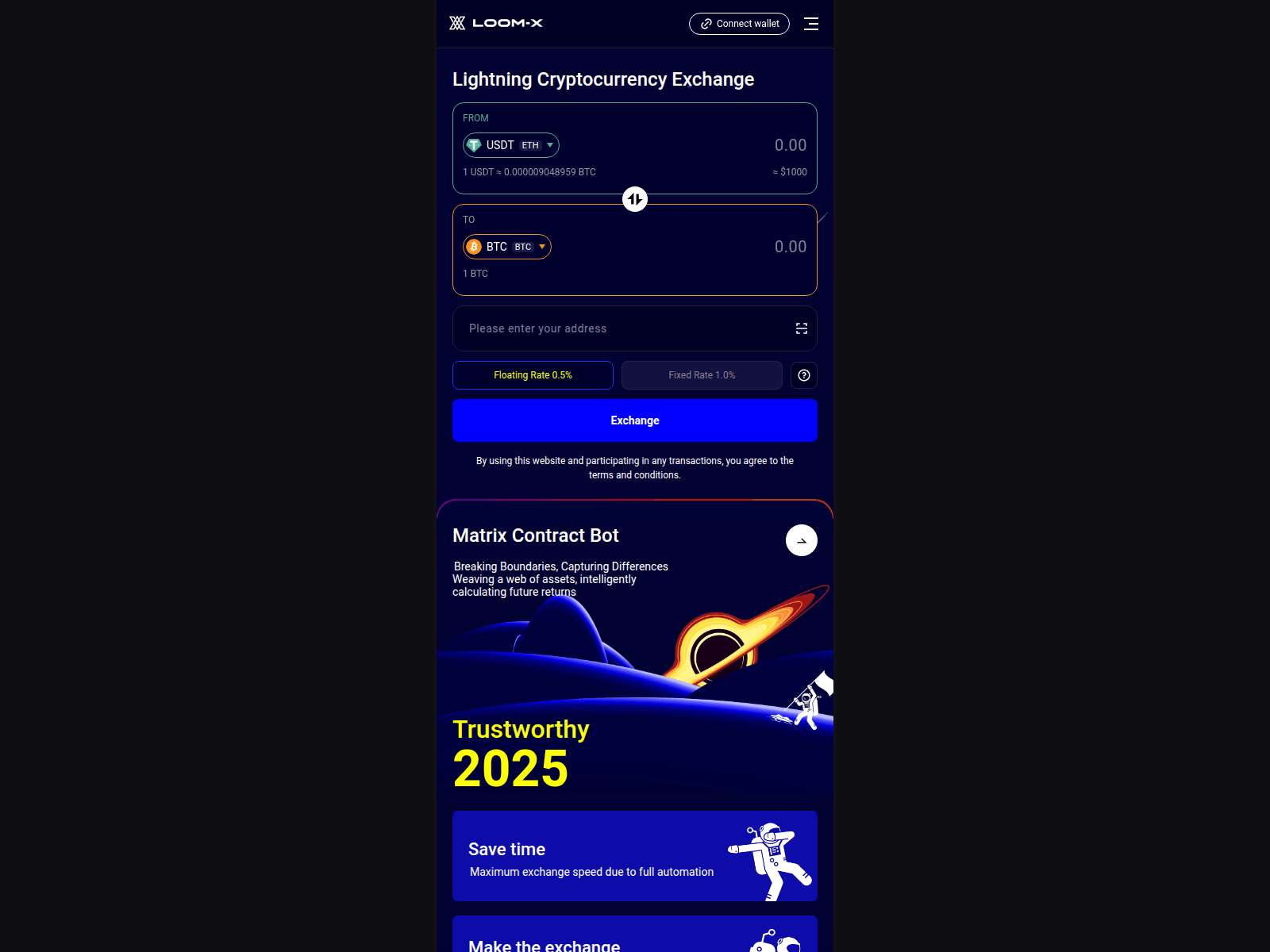 Screenshot of loom-x.click