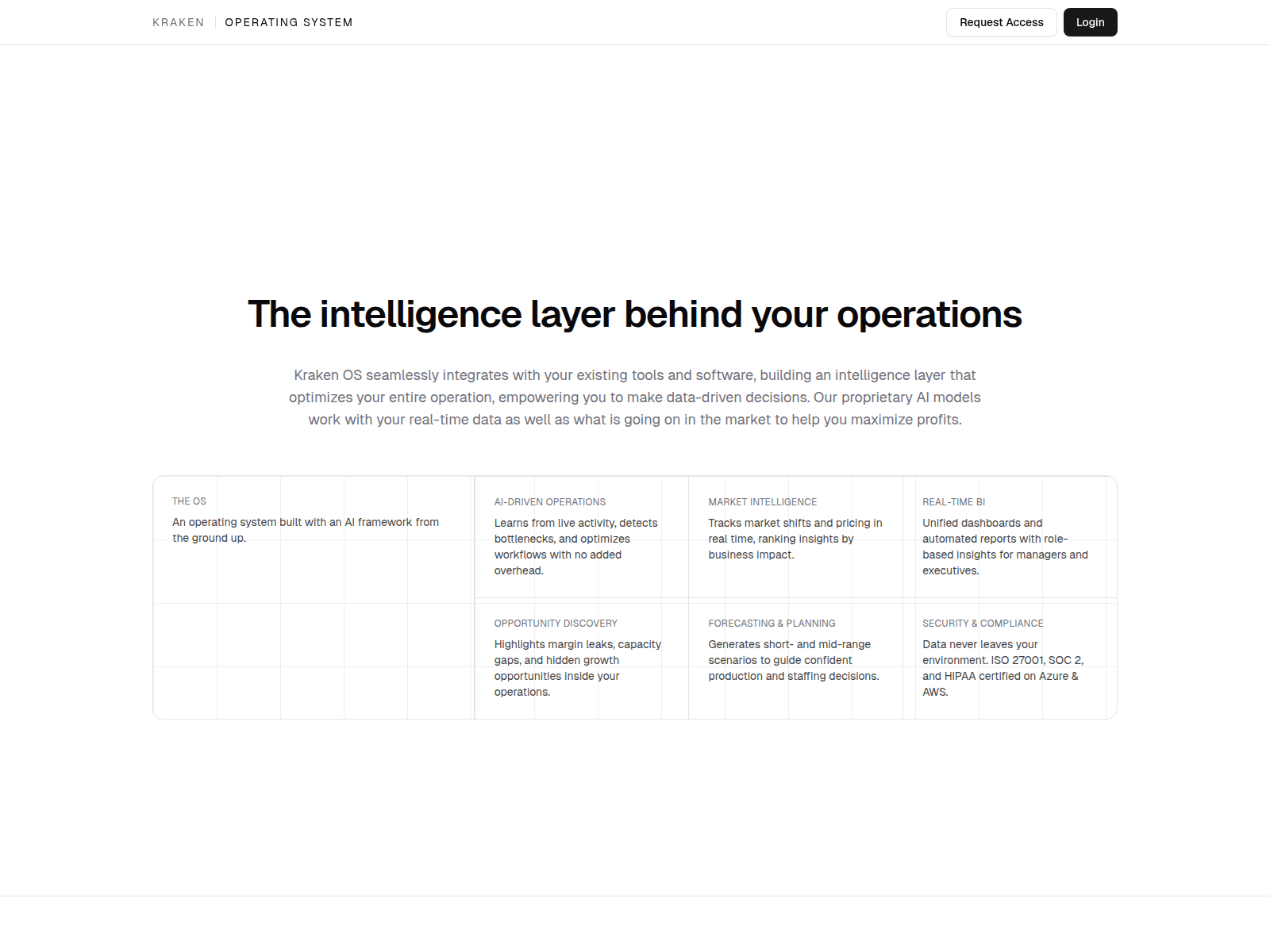 Screenshot of kraken-os.com