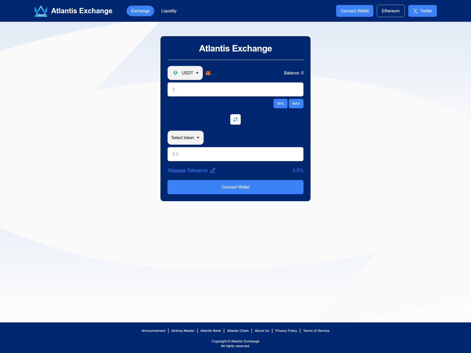 Screenshot of atlantisdex.vip