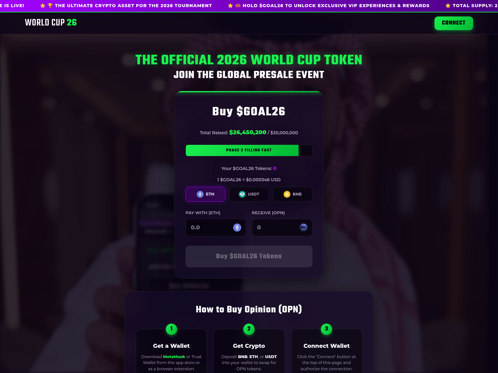 Screenshot of opiniontrade.site