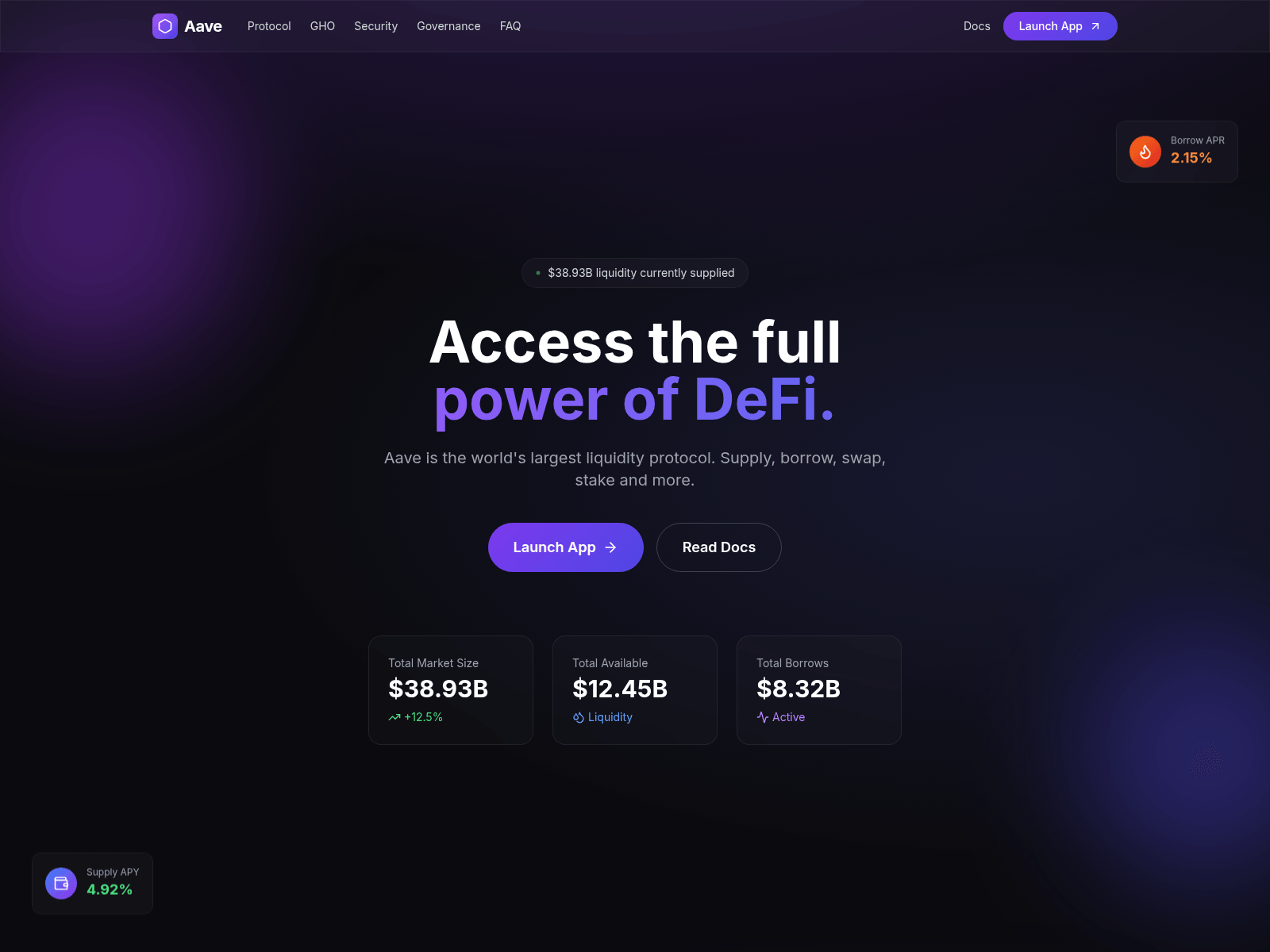 Screenshot of aavebeta.com