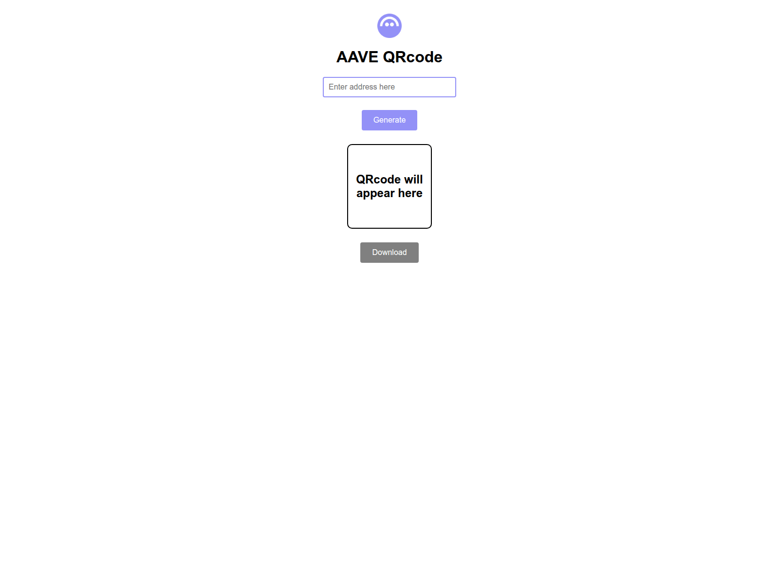 Screenshot of aaveqrcode.top
