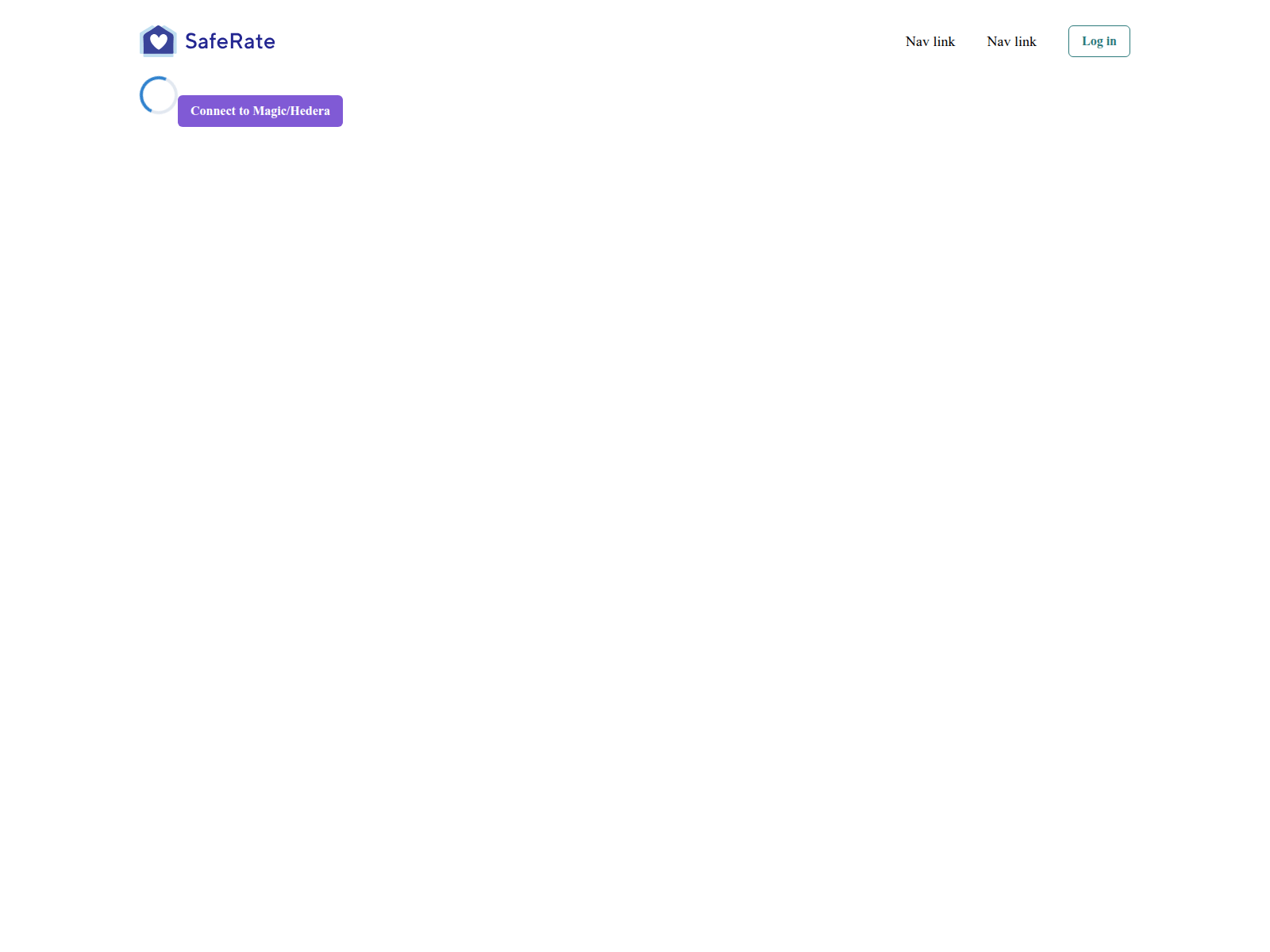 Screenshot of saferate-hedera-webapp.pages.dev