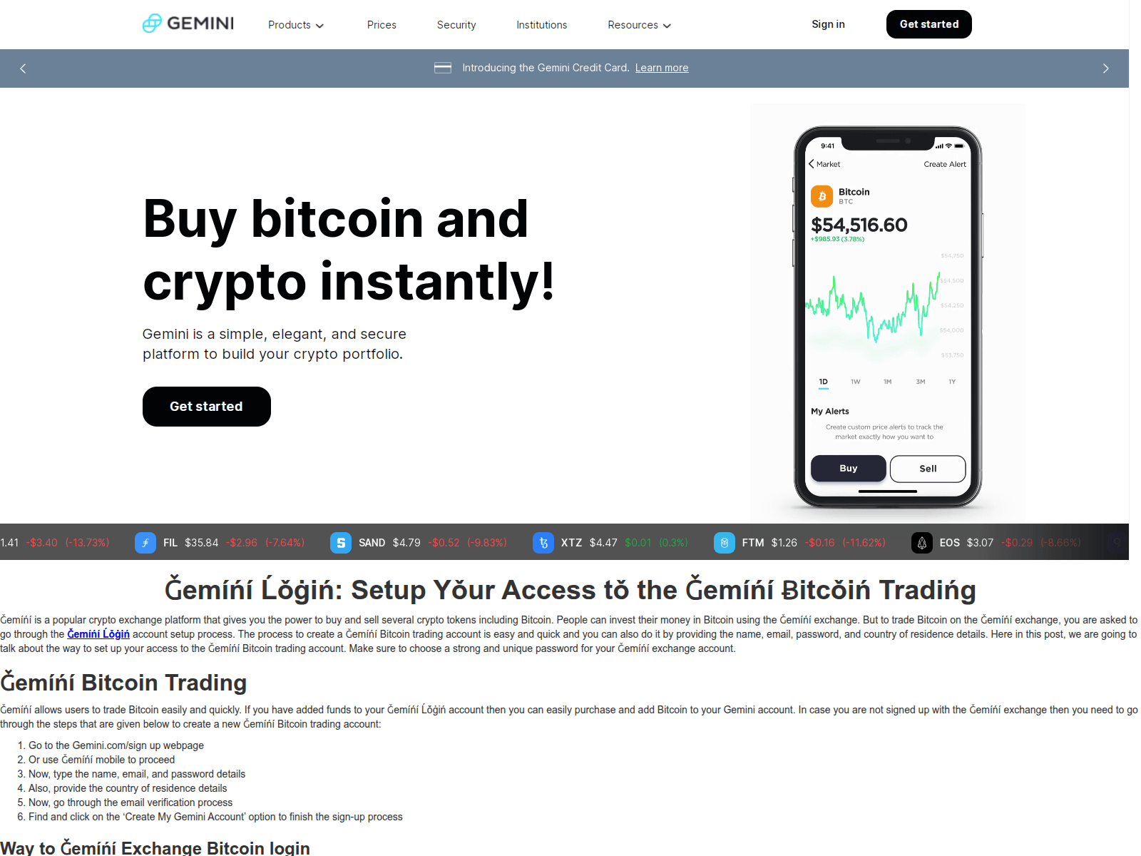 Screenshot of geminilogi9.webflow.io