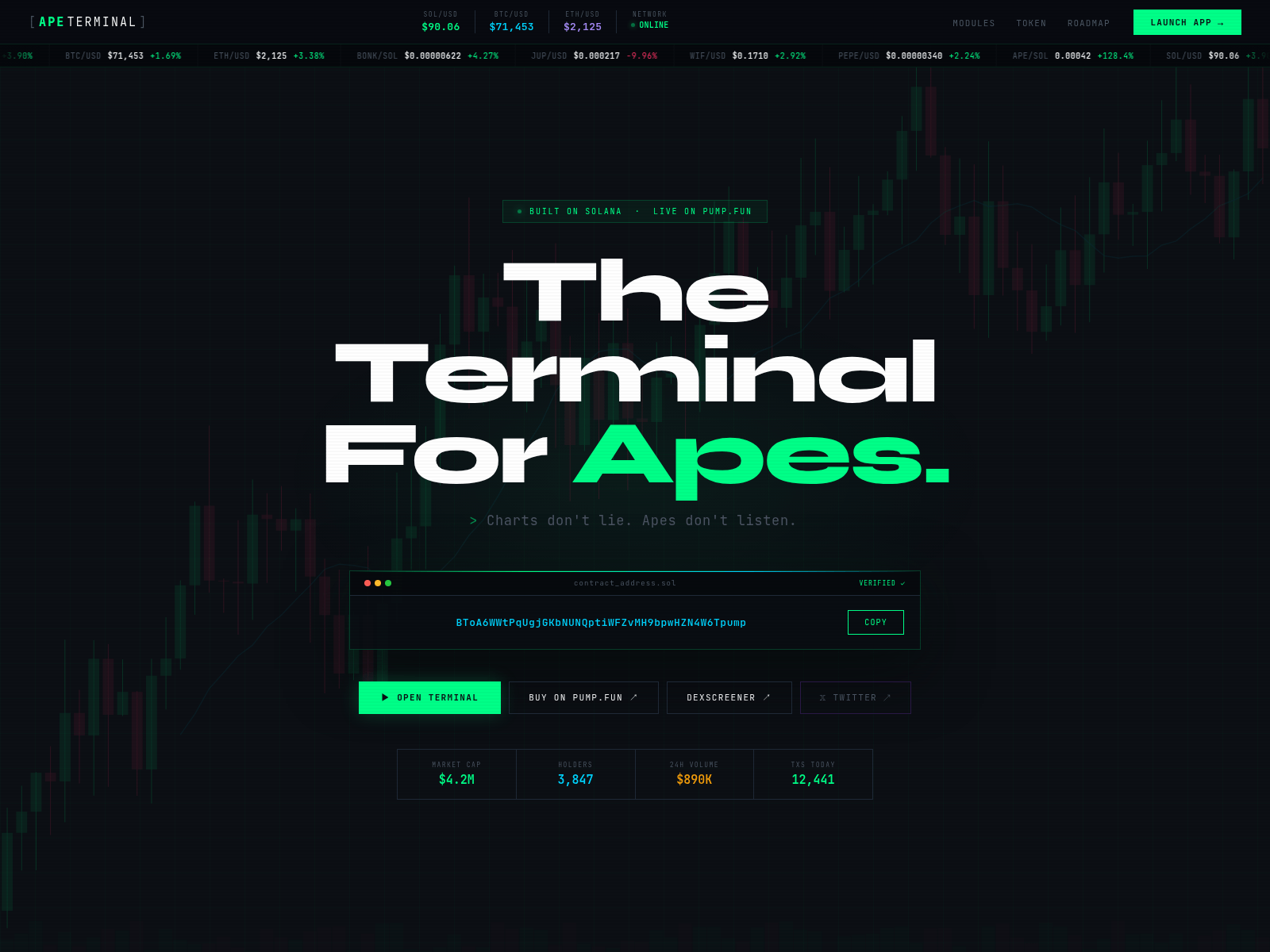 Screenshot of ape.solhost.xyz