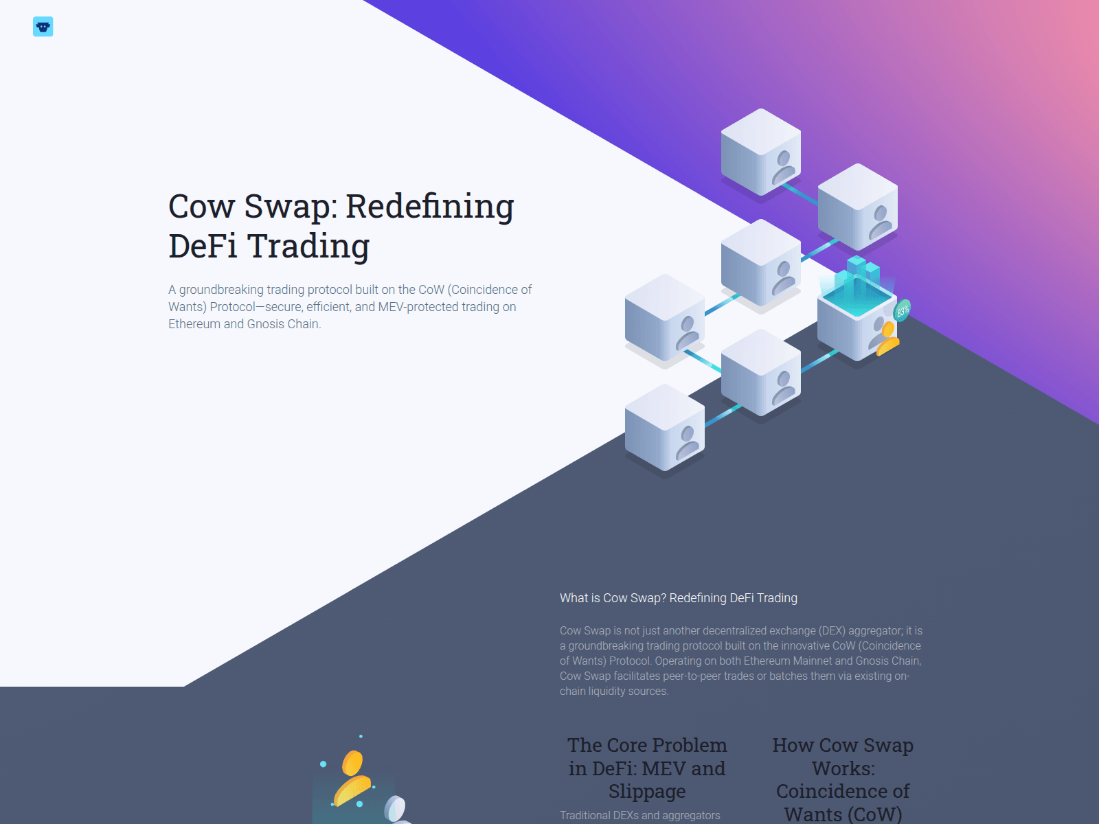 Screenshot of cowswap.at