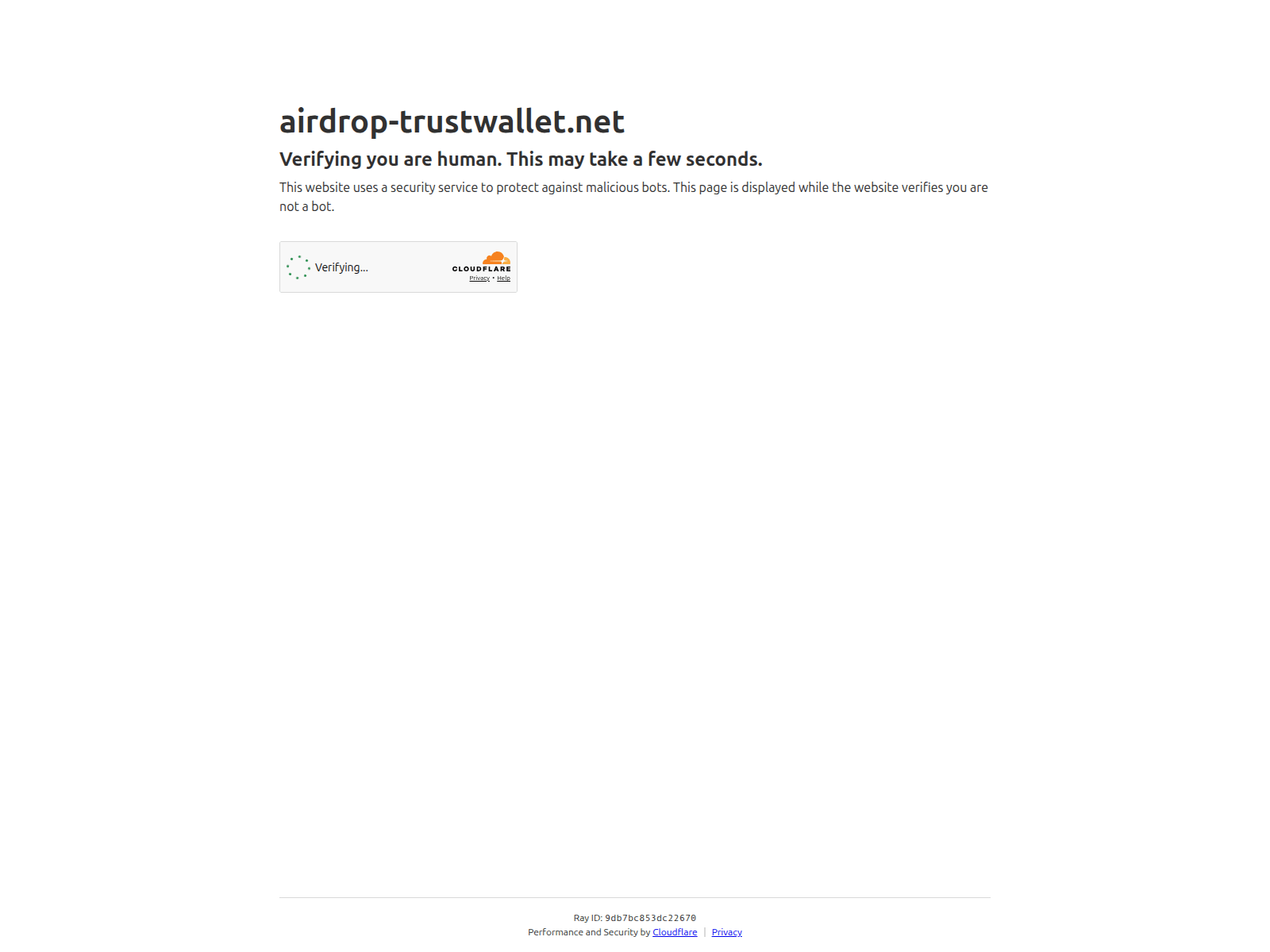 Screenshot of airdrop-trustwallet.net