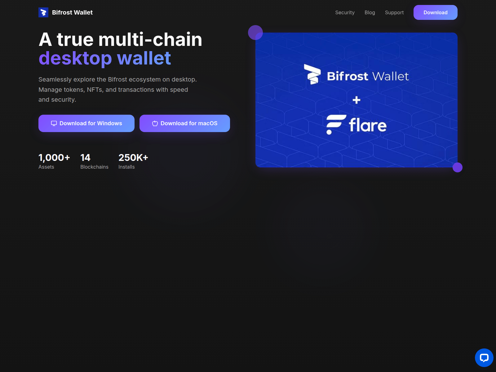 Screenshot of bifrostwalletsdesktop.store