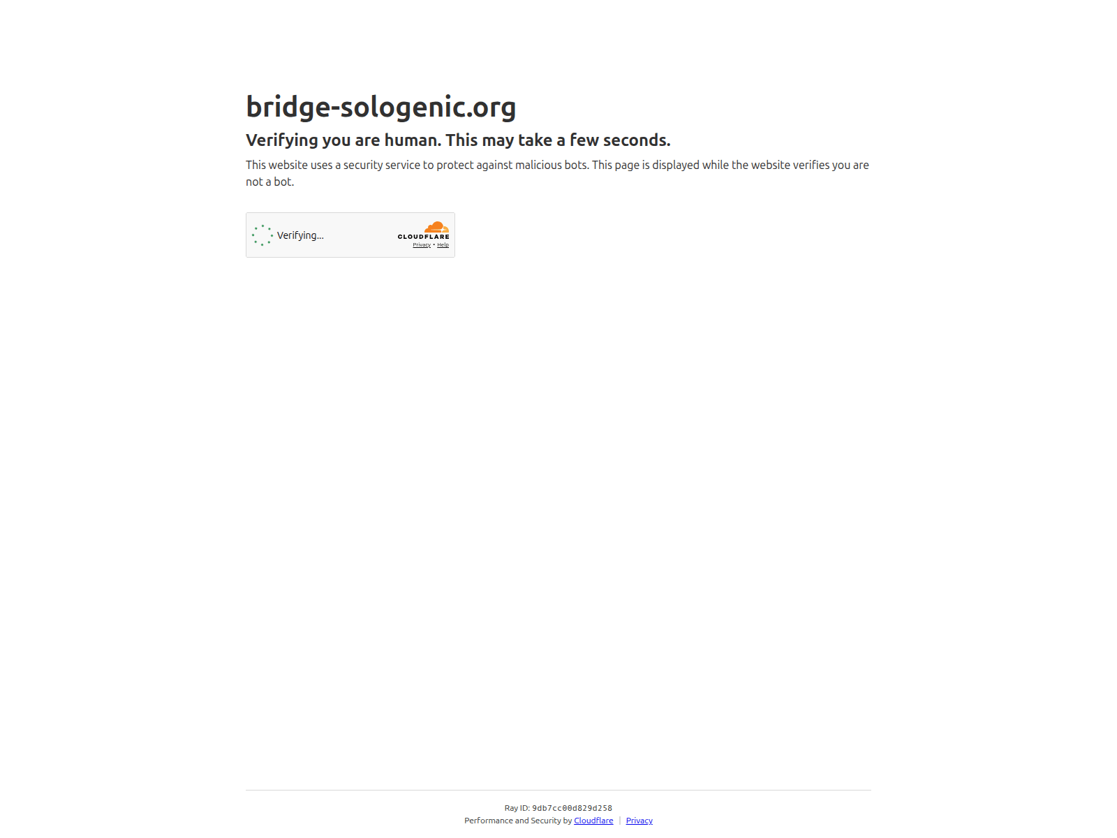 Screenshot of bridge-sologenic.org
