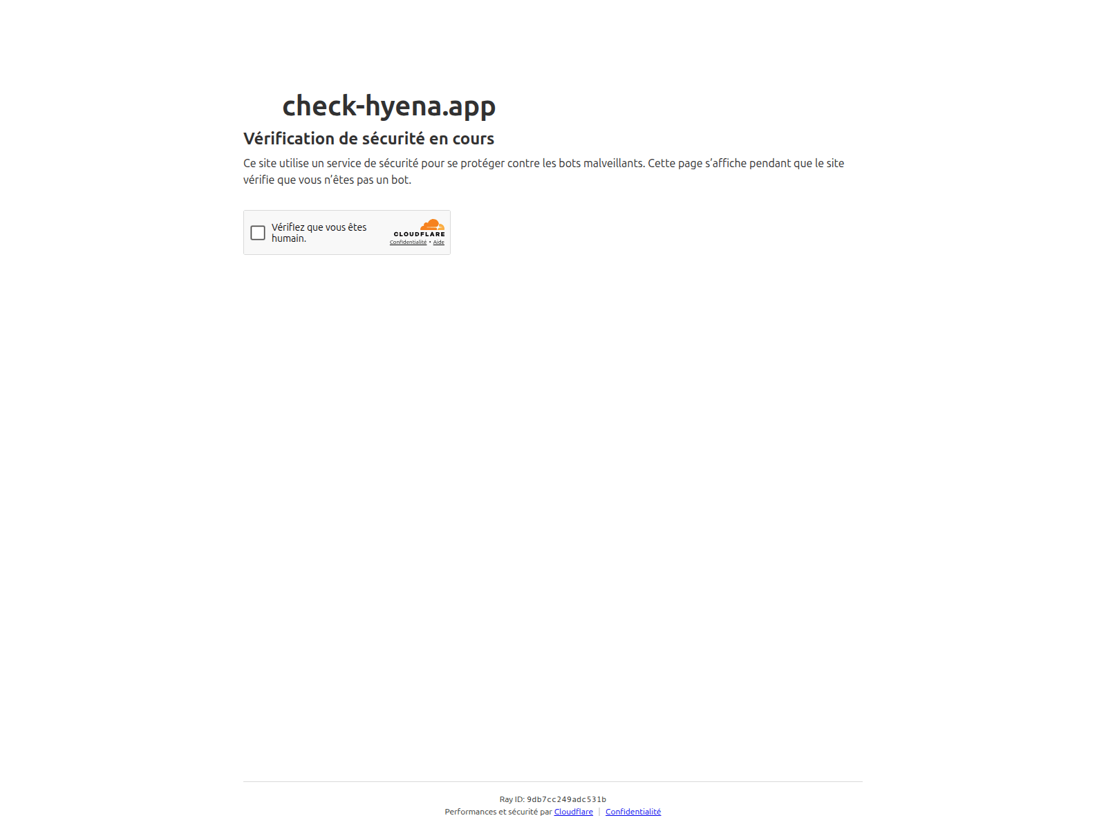 Screenshot of check-hyena.app