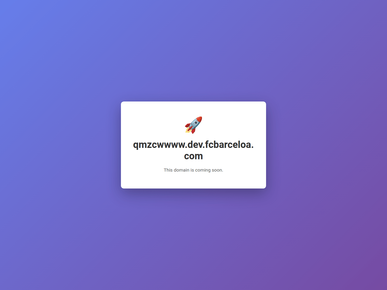 Screenshot of qmzcwwww.dev.fcbarceloa.com