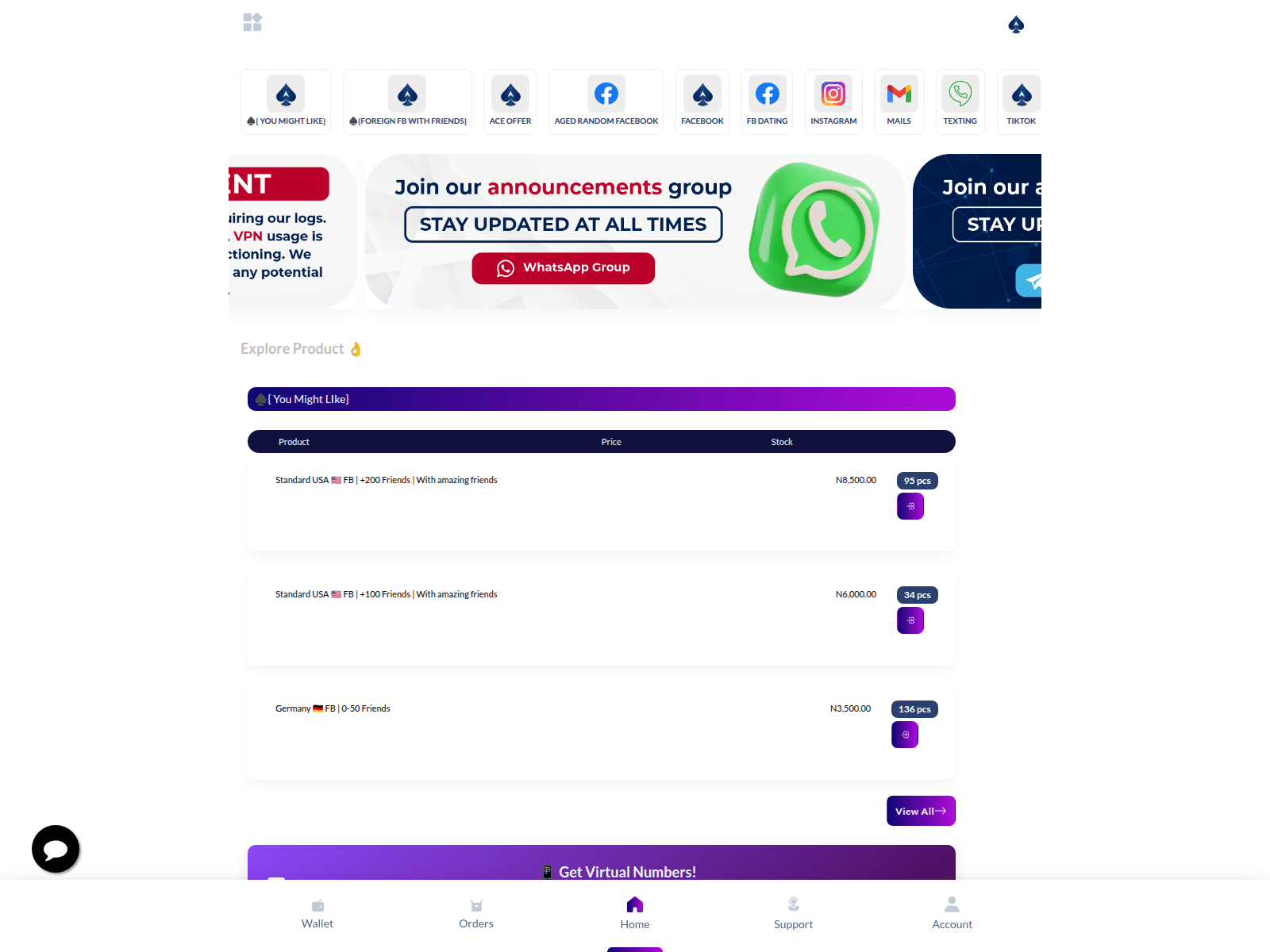 Screenshot of acelogstores.com
