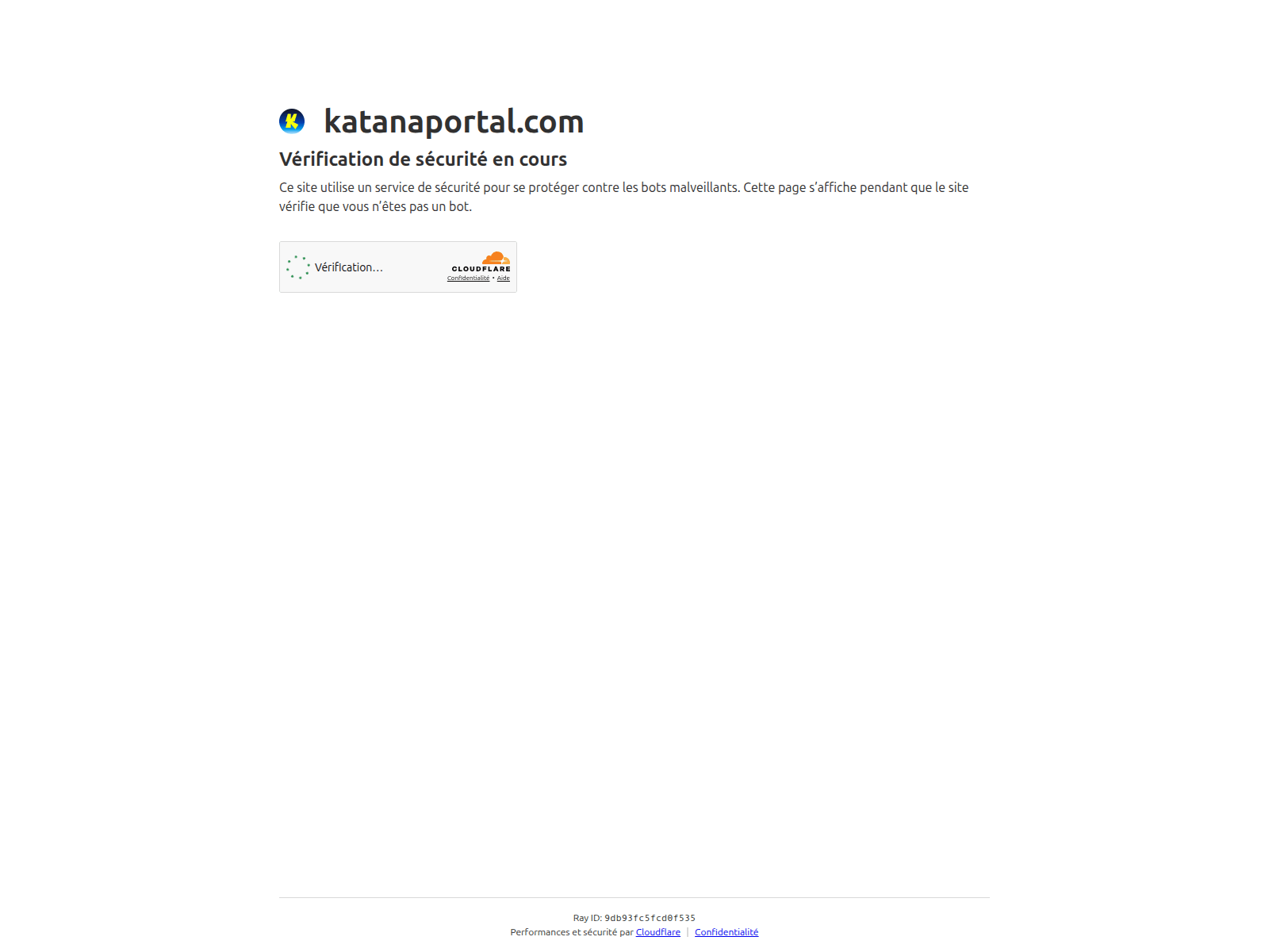 Screenshot of katanaportal.com