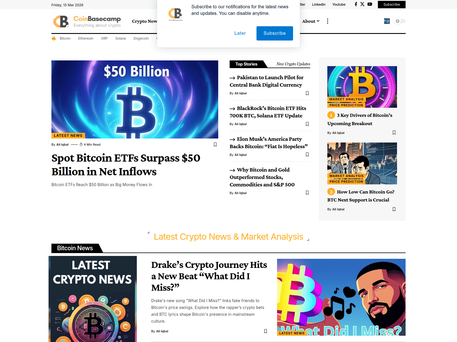 Forensic screenshot of coinbasecamp.com