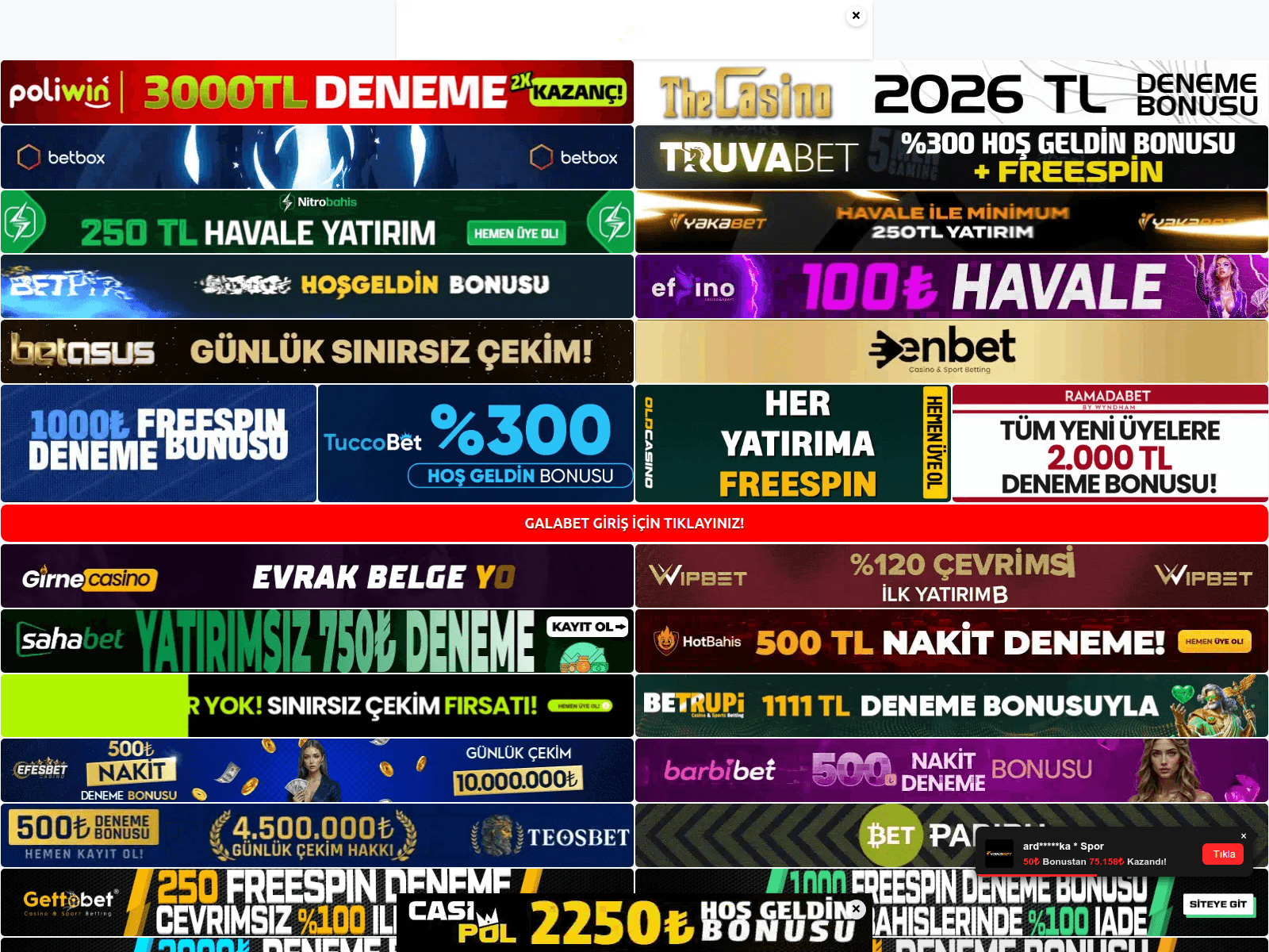 Screenshot of galabetgit.com
