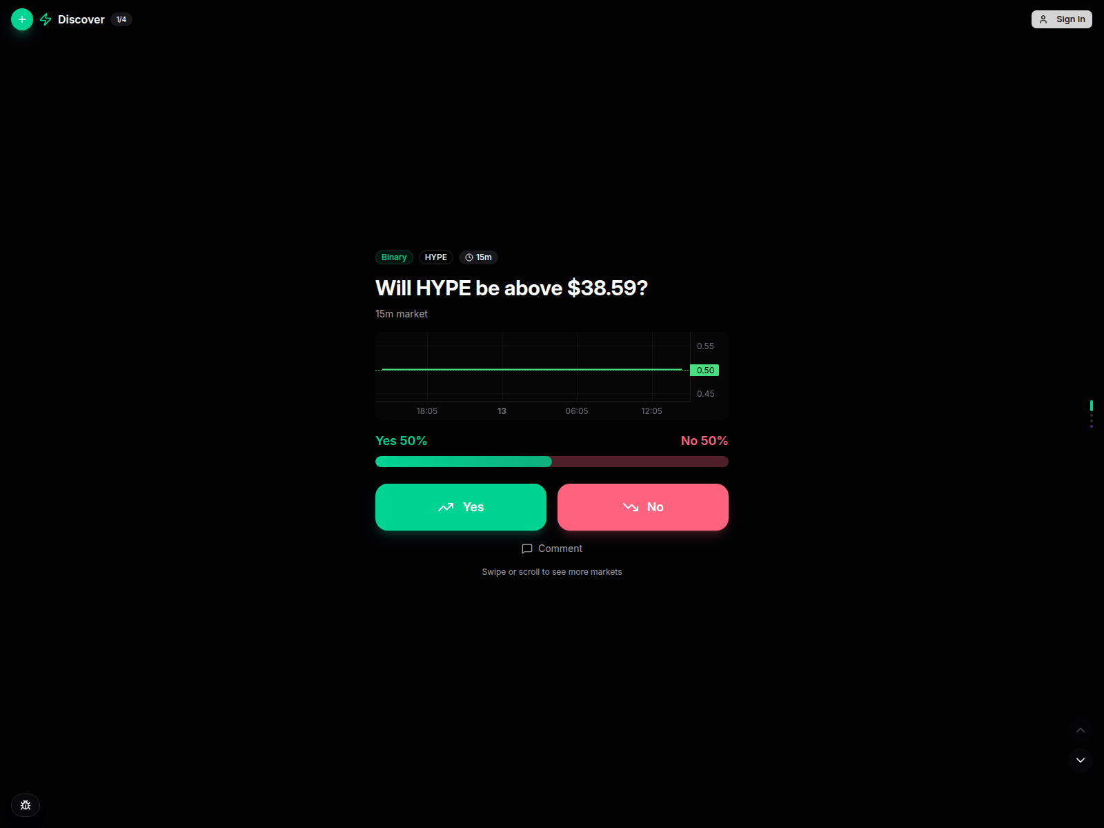 Screenshot of hyperliquid-testnet.xyz