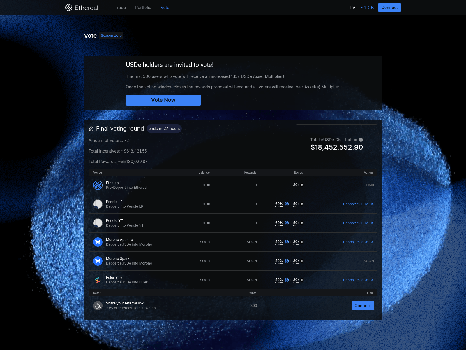 Screenshot of redeem-ethereal.com
