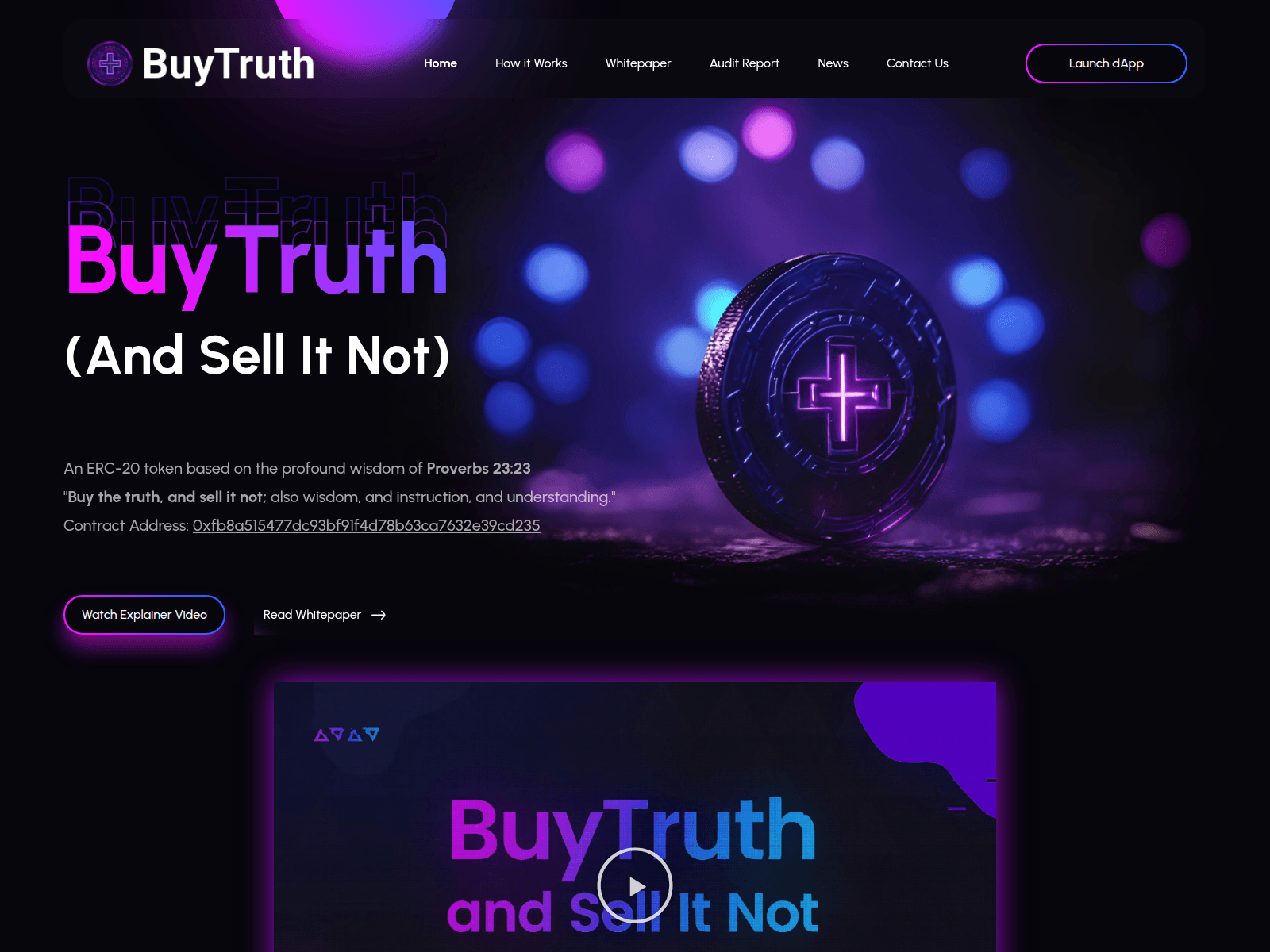Screenshot of buytruth.cc