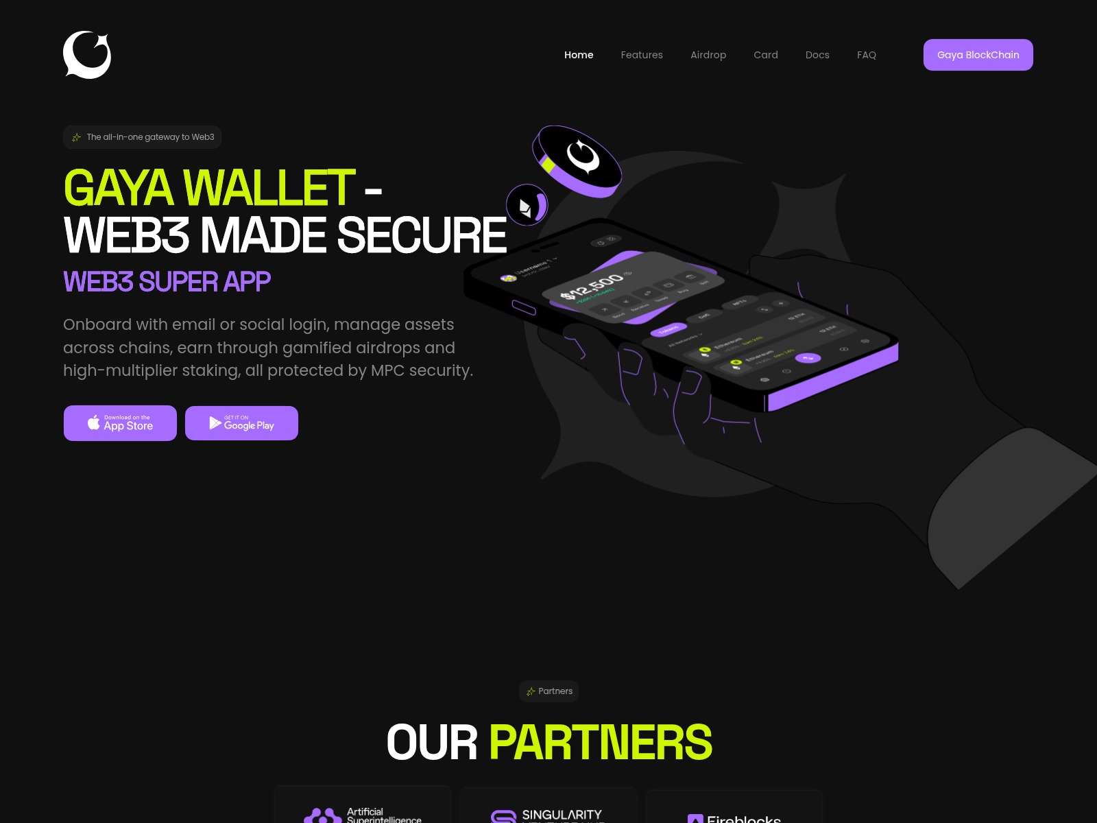 Screenshot of gayawallet.com