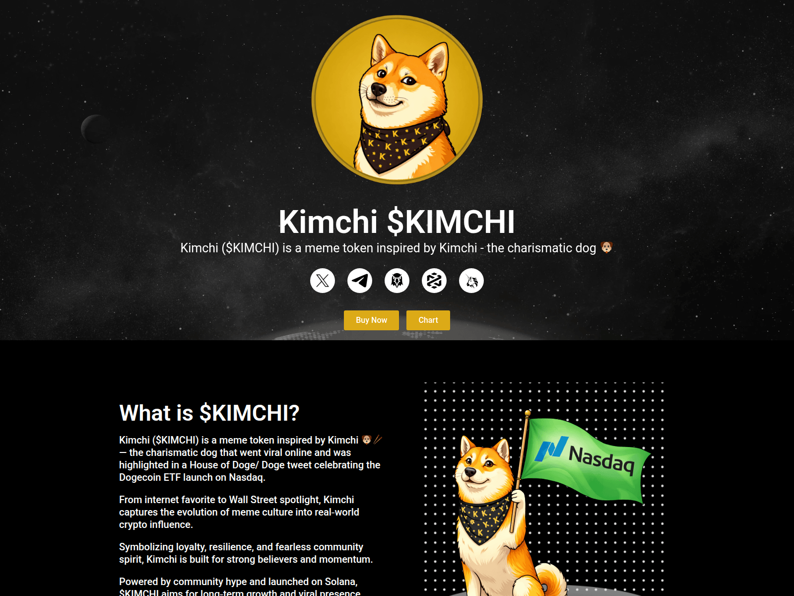 Screenshot of kimchisolana.com