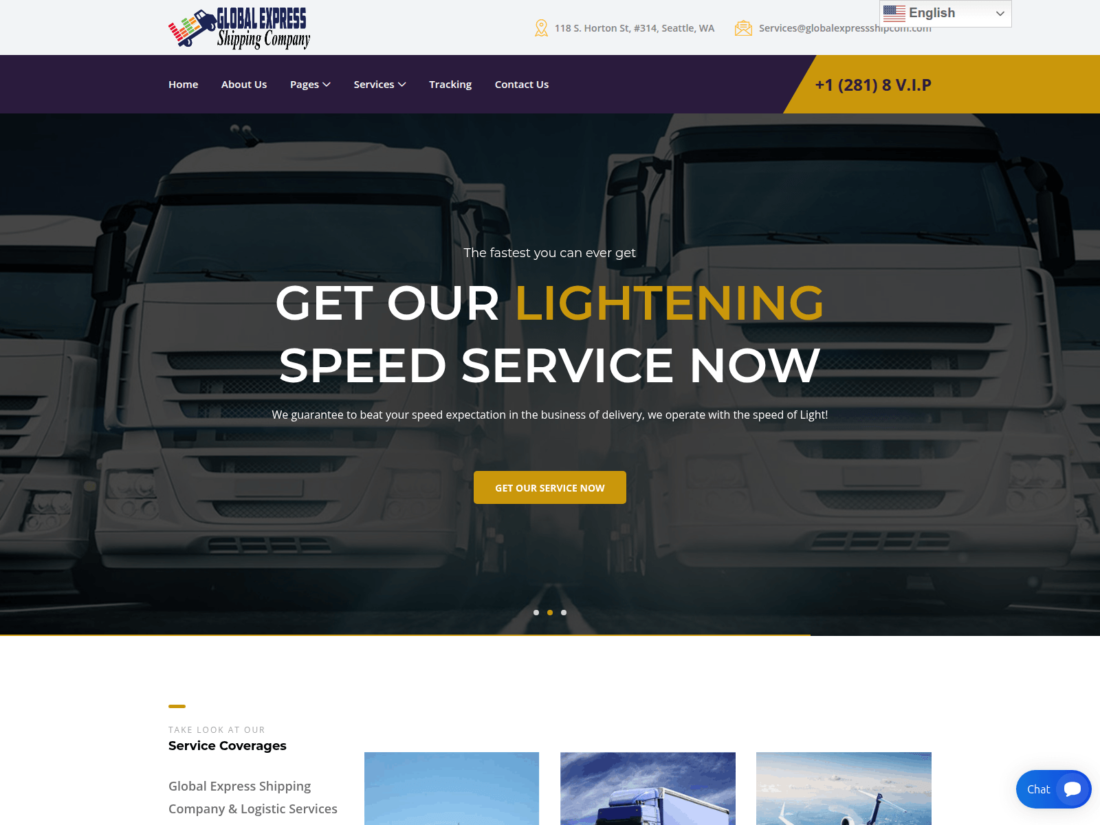 Screenshot of globalexpressshipcom.com