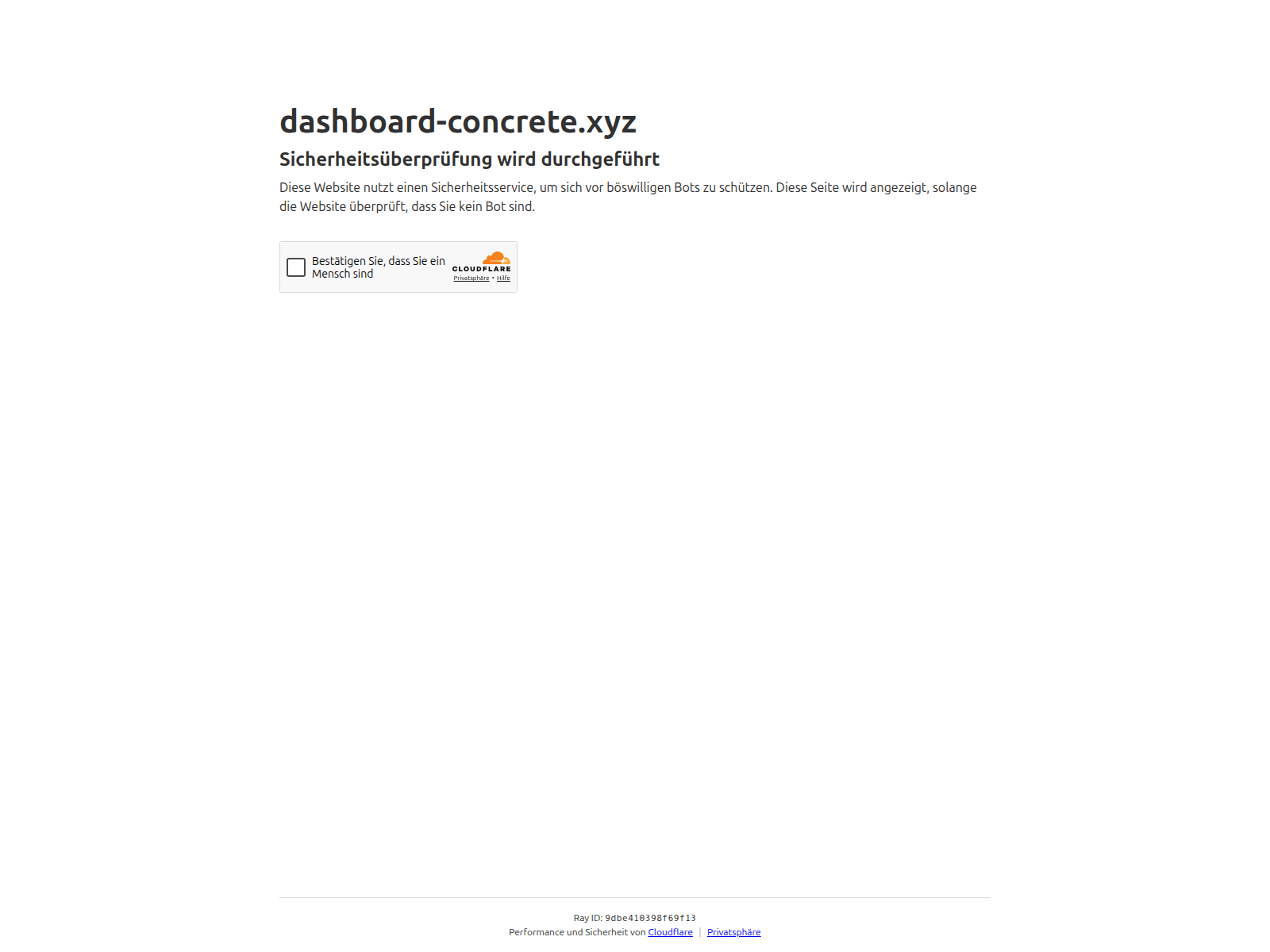 Screenshot of dashboard-concrete.xyz