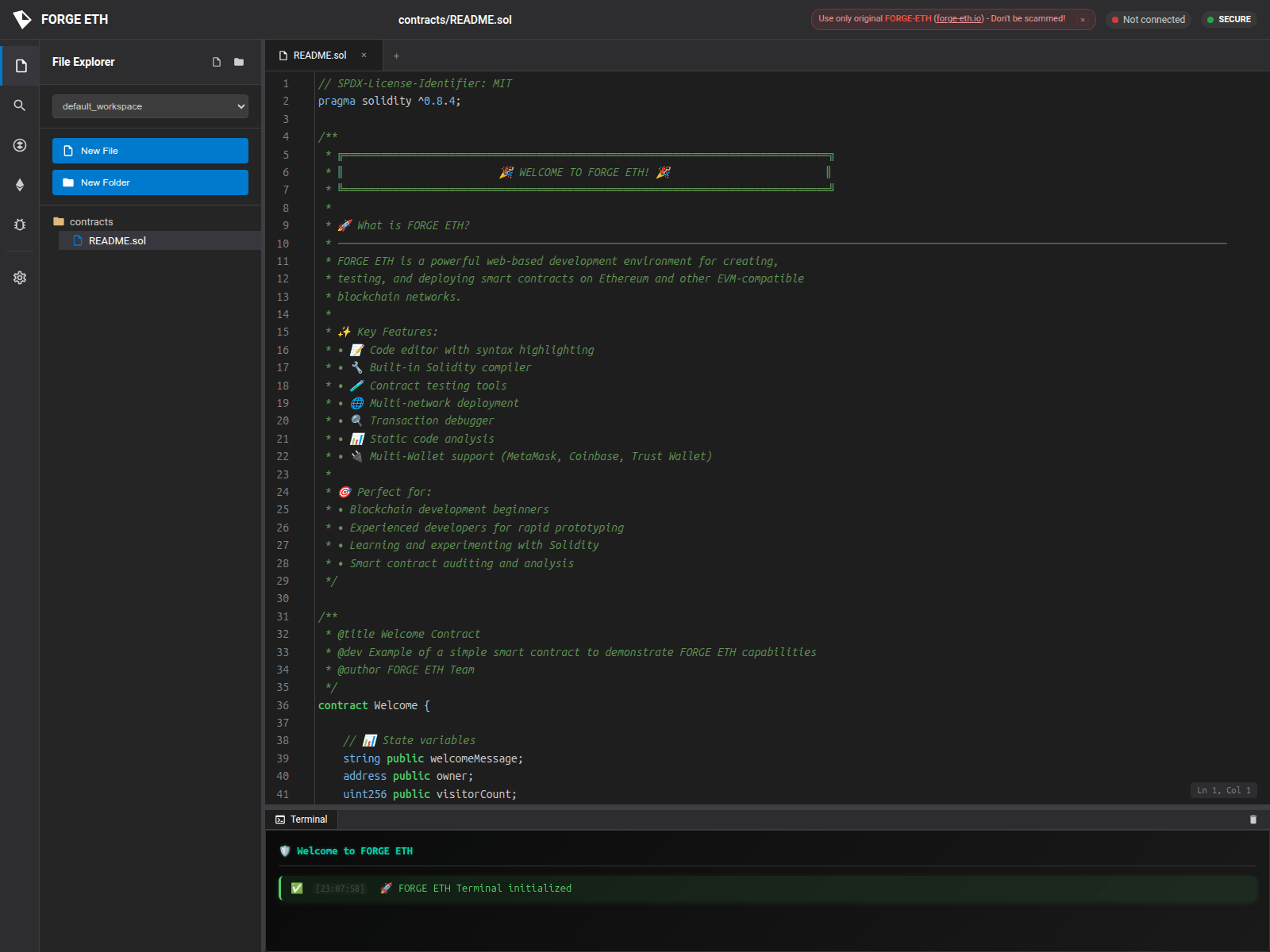 Screenshot of forge-eth.world