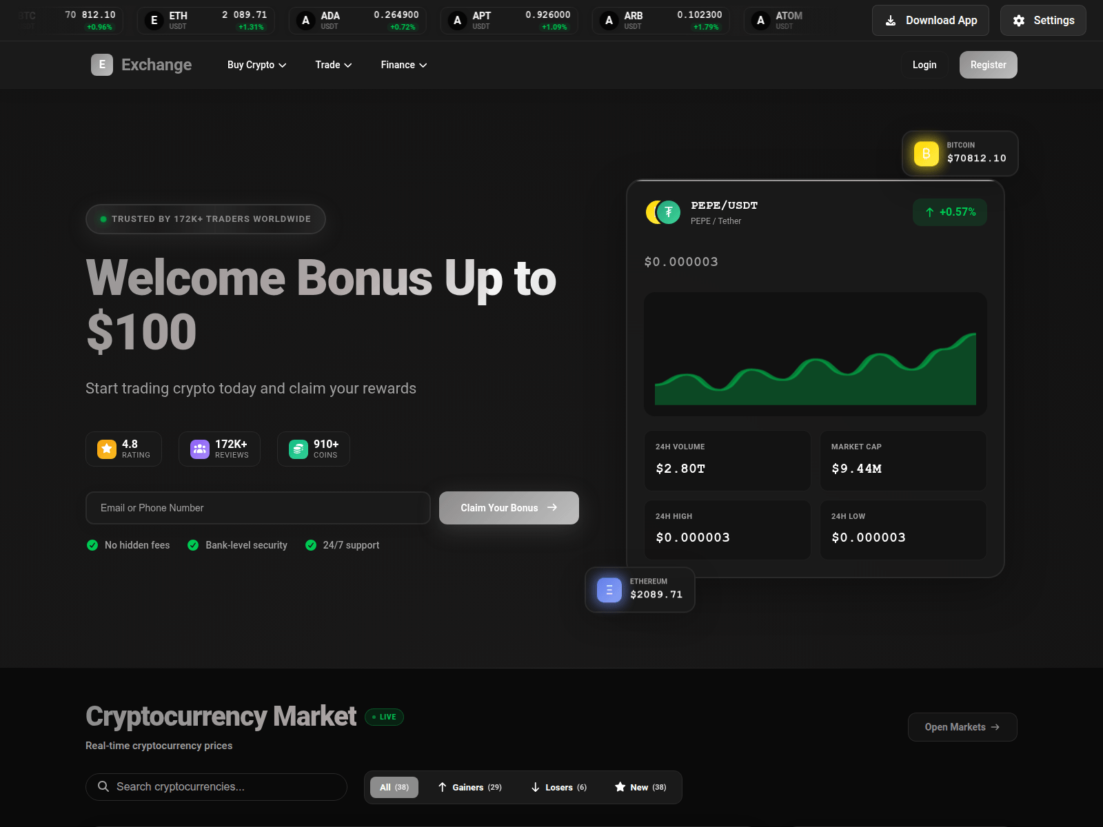 Screenshot of bitpaynow.com