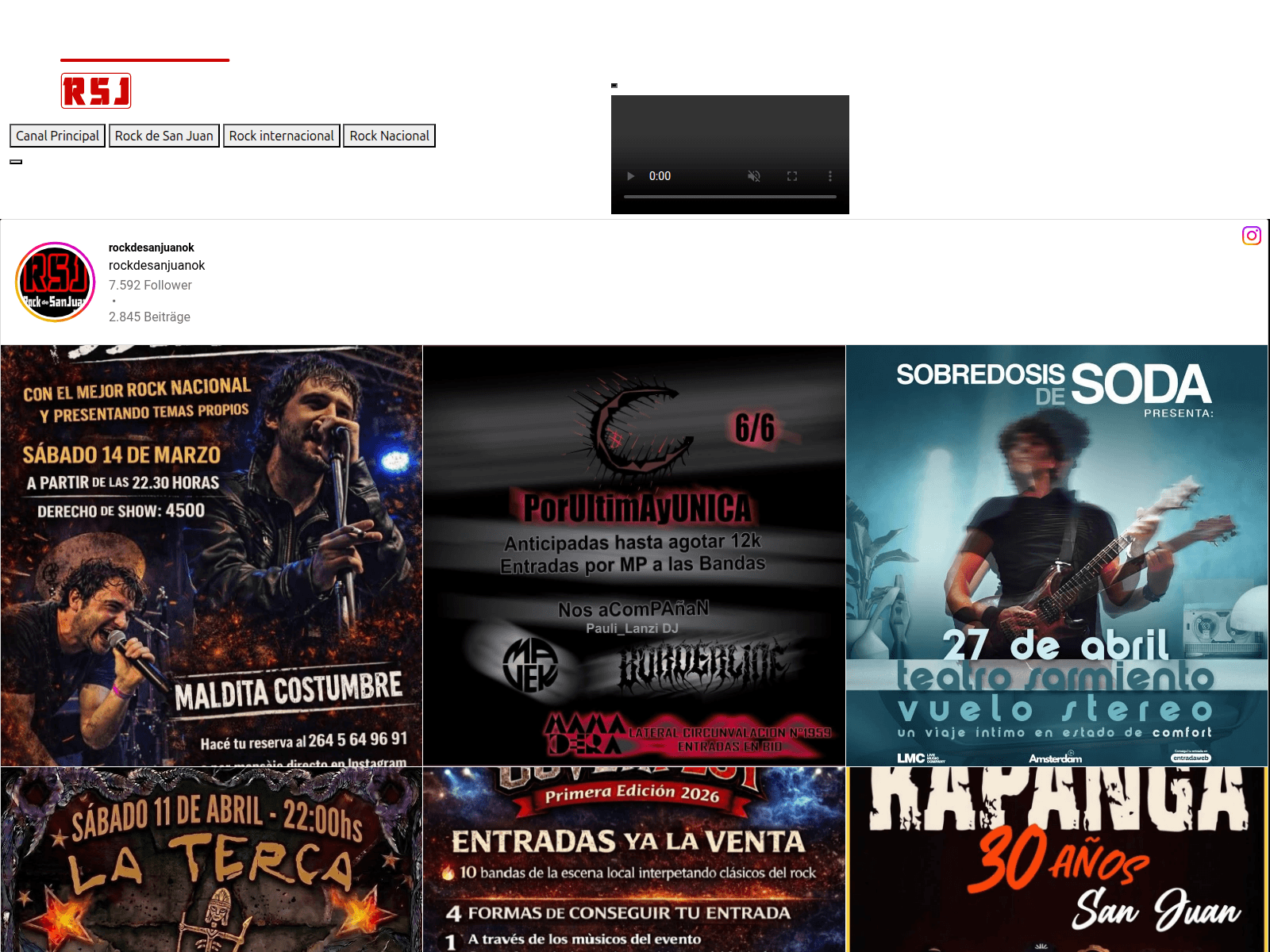 Screenshot of rockdesanjuan.com
