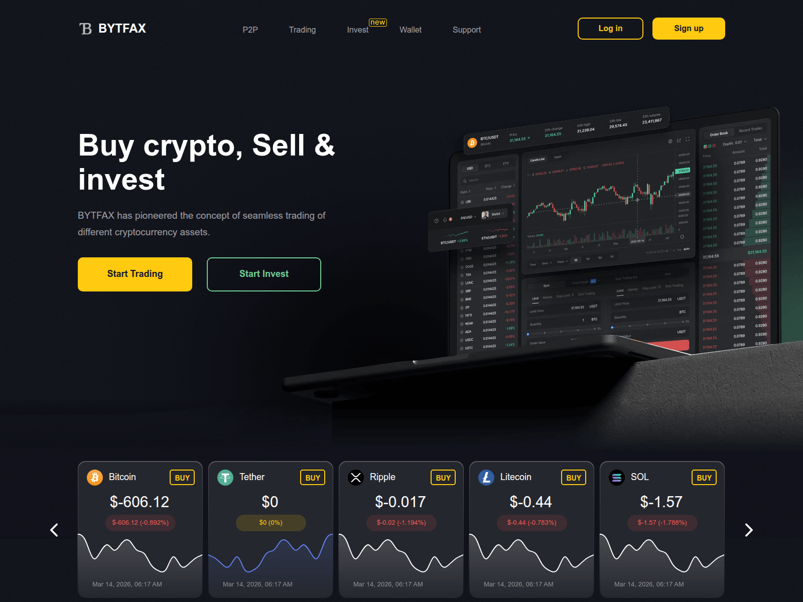 Screenshot of bytfax.com