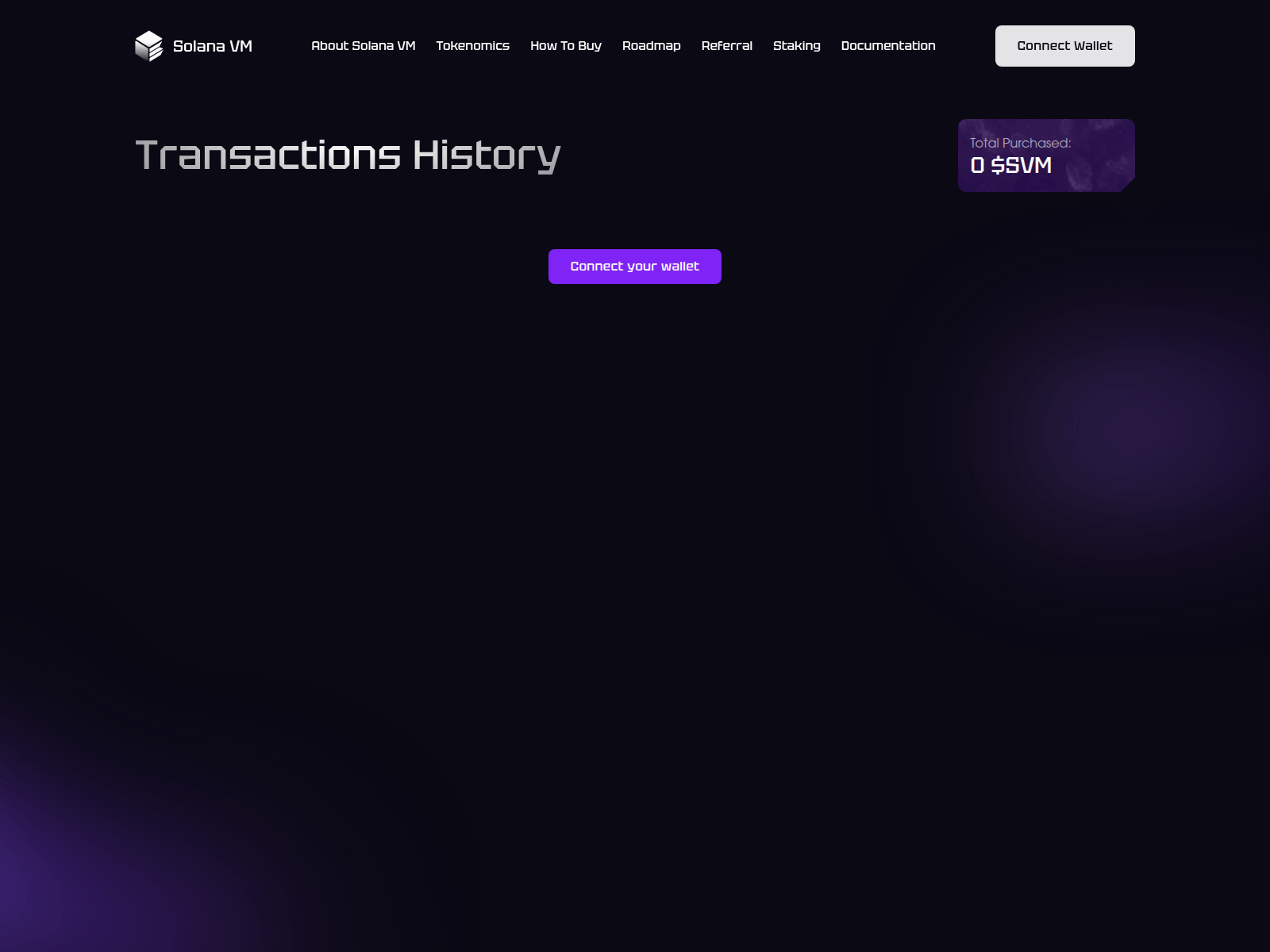 Screenshot of solanavm-eov.pages.dev