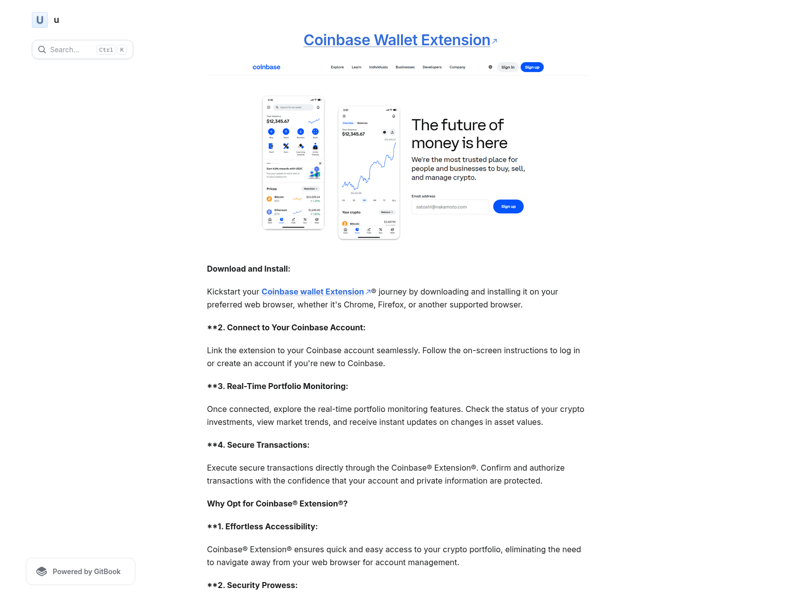 Screenshot of coinetextensionbase.gitbook.io