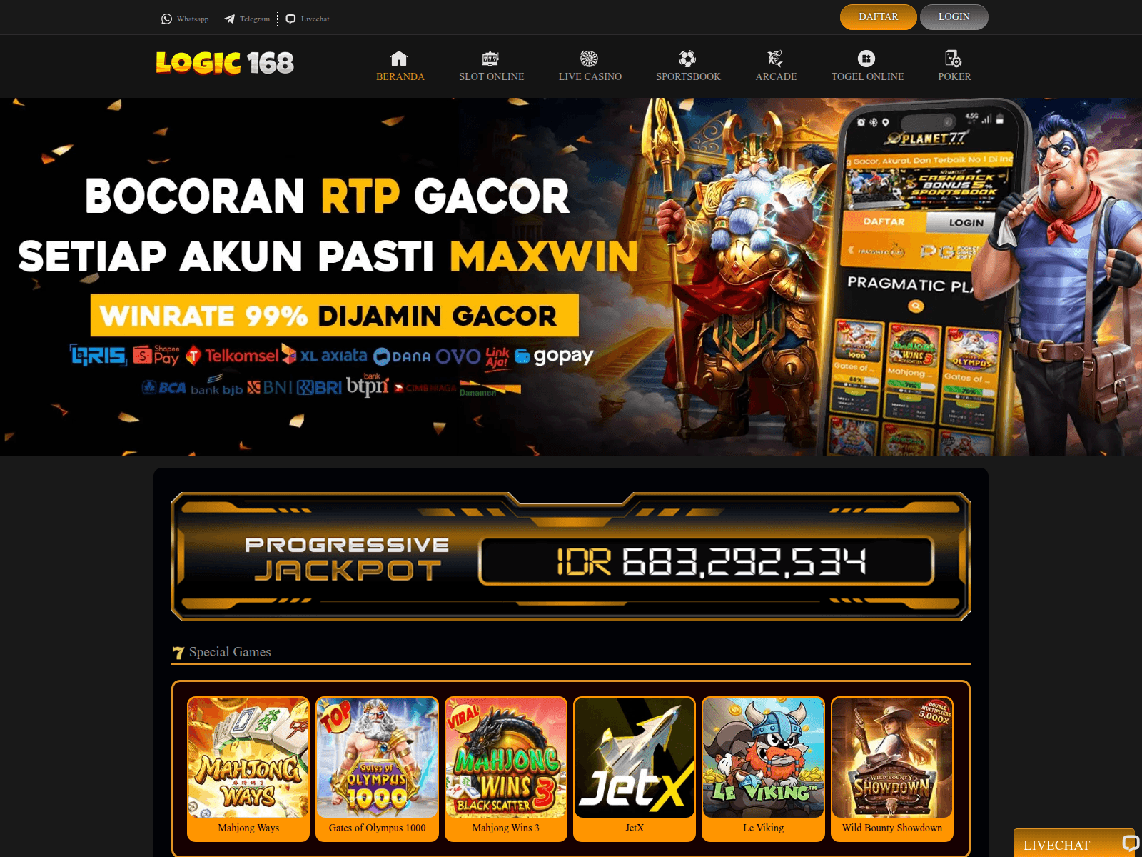 Screenshot of logic168.com