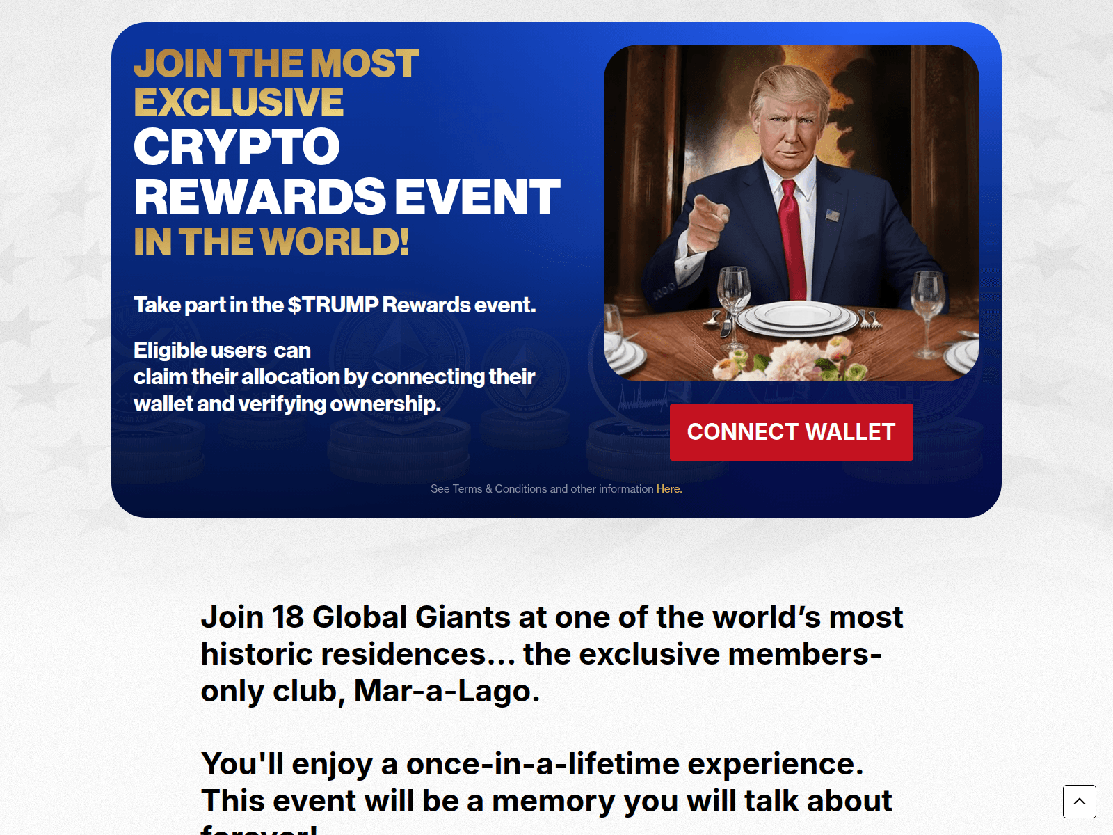 Screenshot of claim-trump.live
