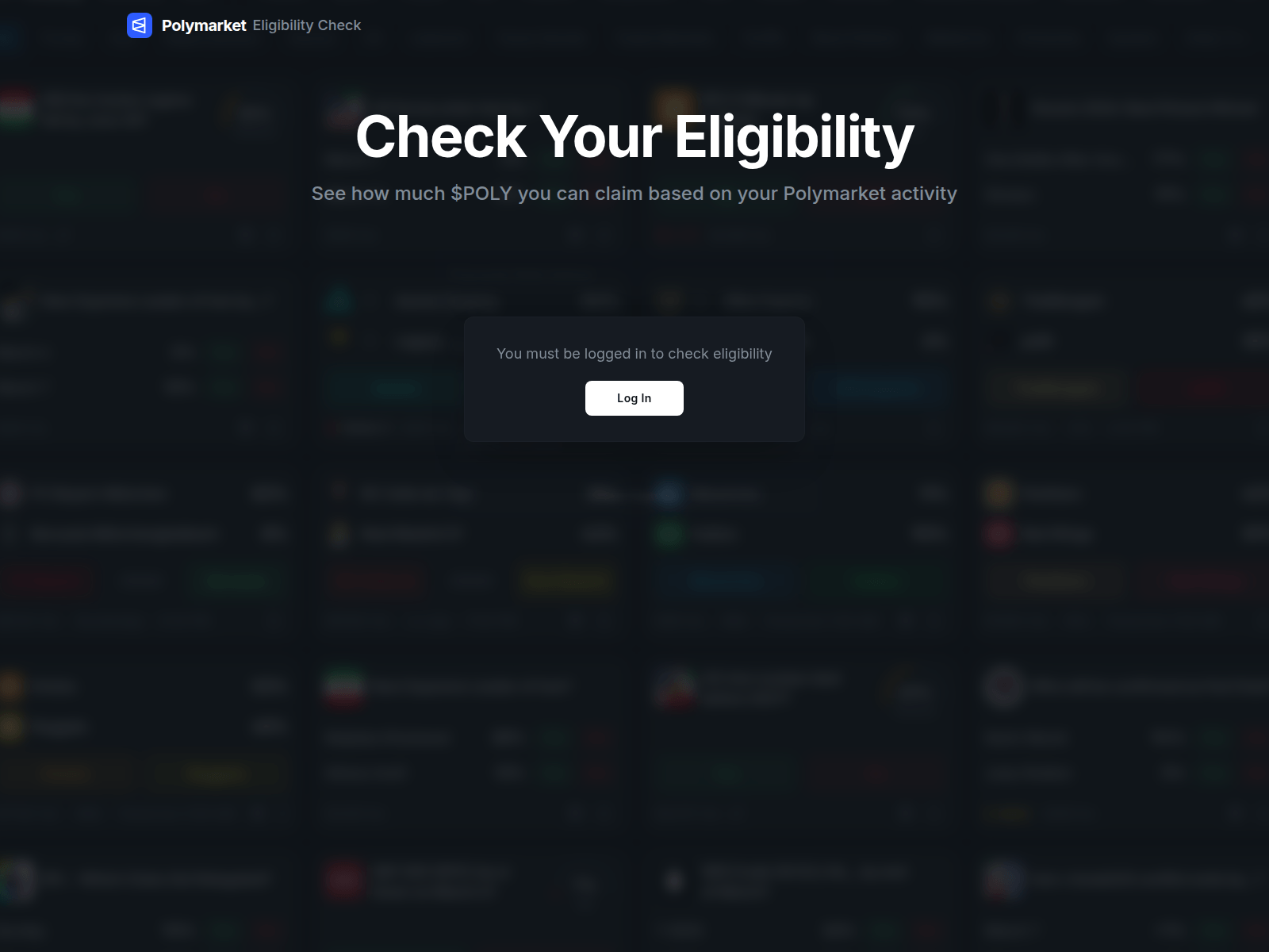 Screenshot of trade.polymarket-airdrops.com