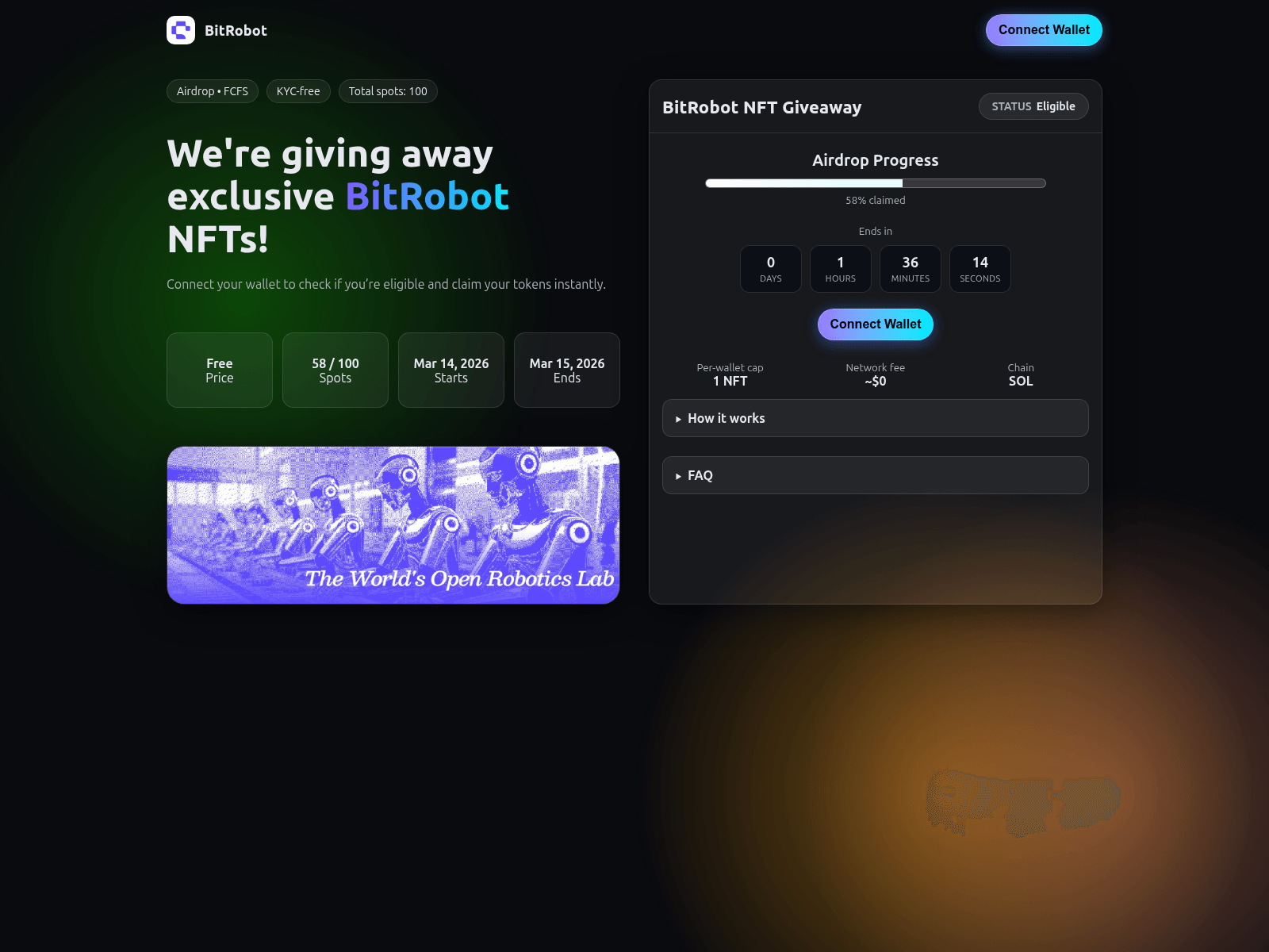 Screenshot of bitrobots.app