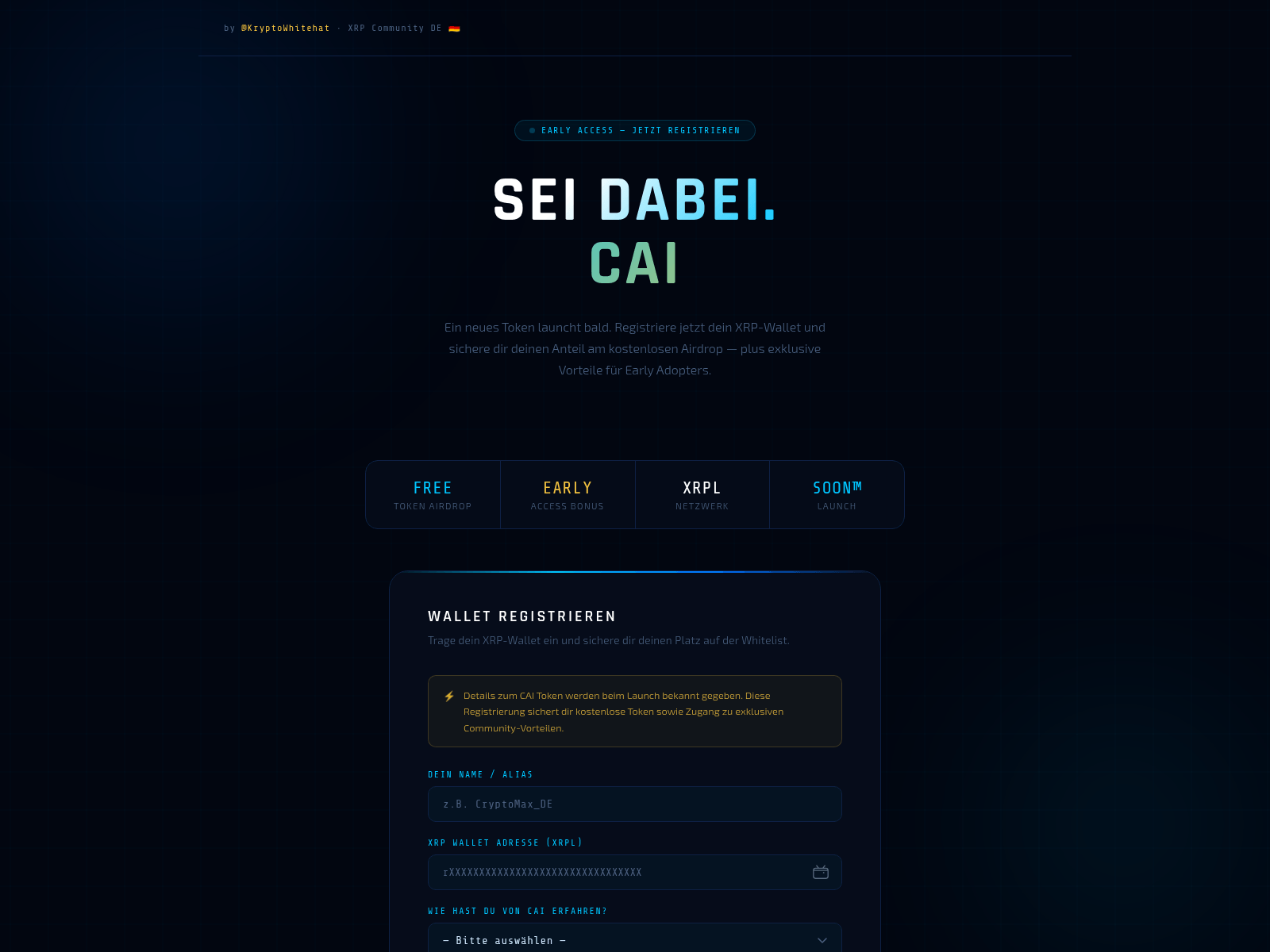 Screenshot of cai-xrpl.com