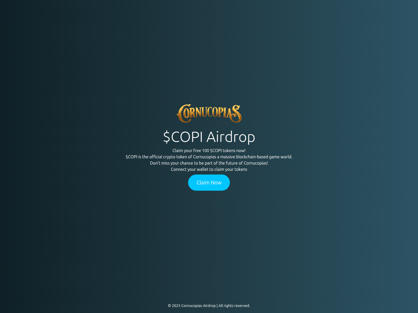 Screenshot of copi-airdrop.pages.dev