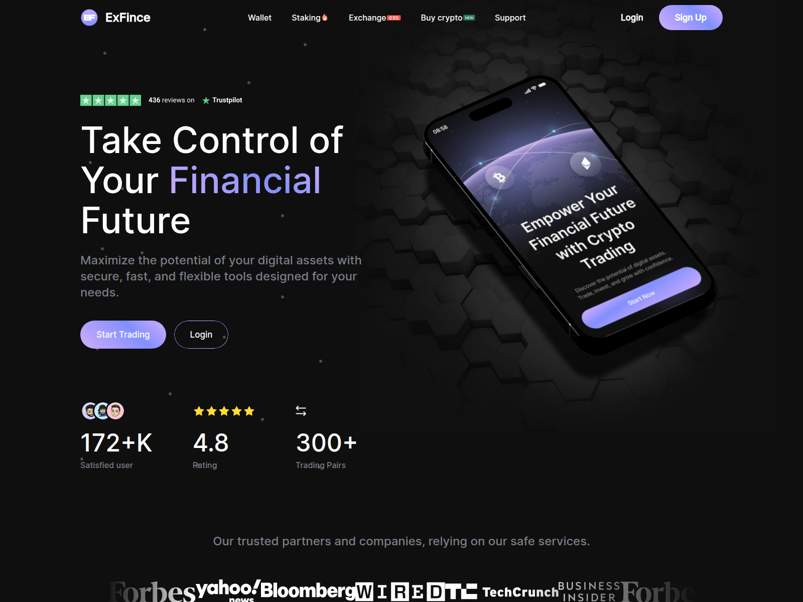 Forensic screenshot of exfince.com