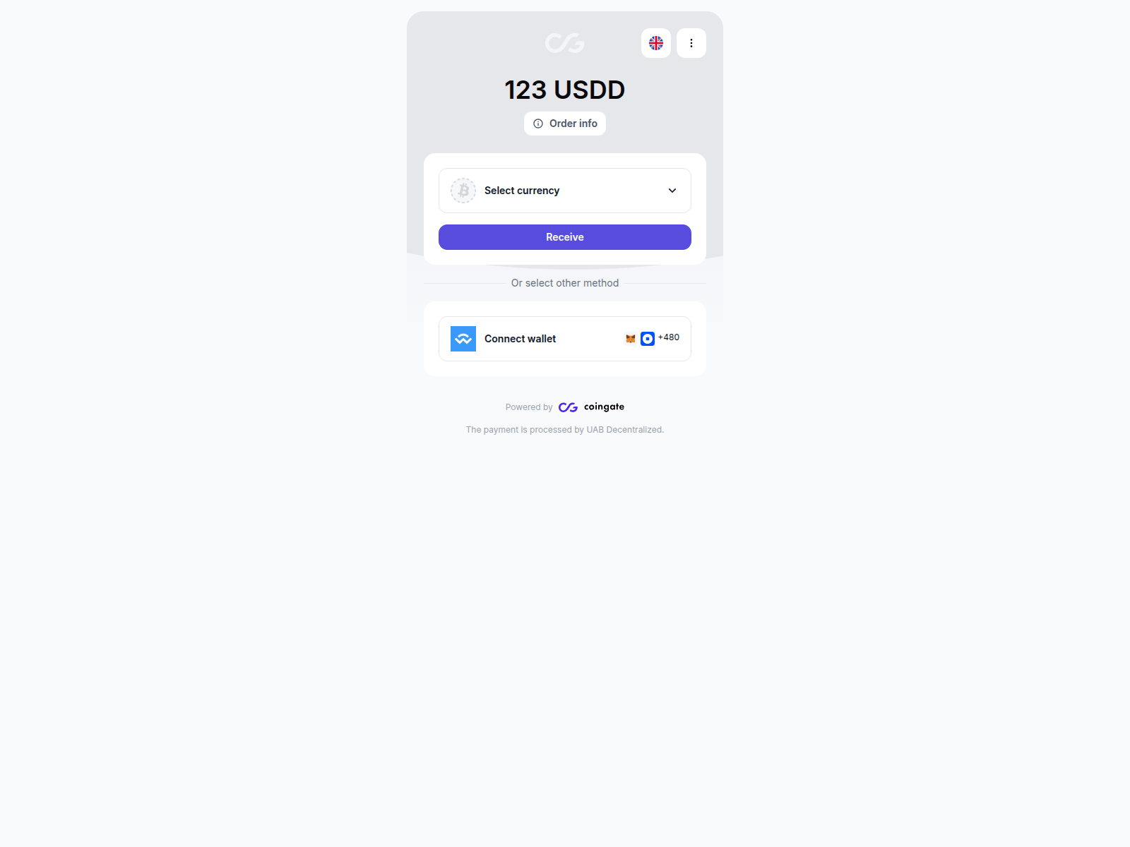 Screenshot of www.app-coingate.com